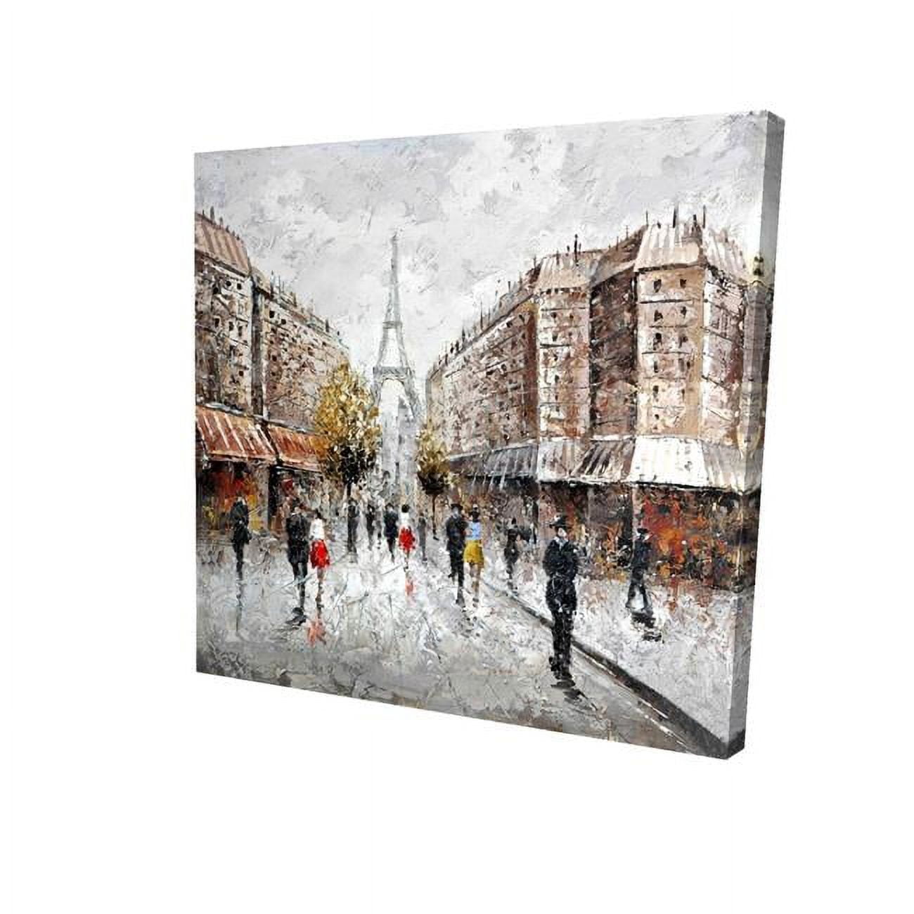 16 x 16 in. Paris Busy Street-Print on Canvas