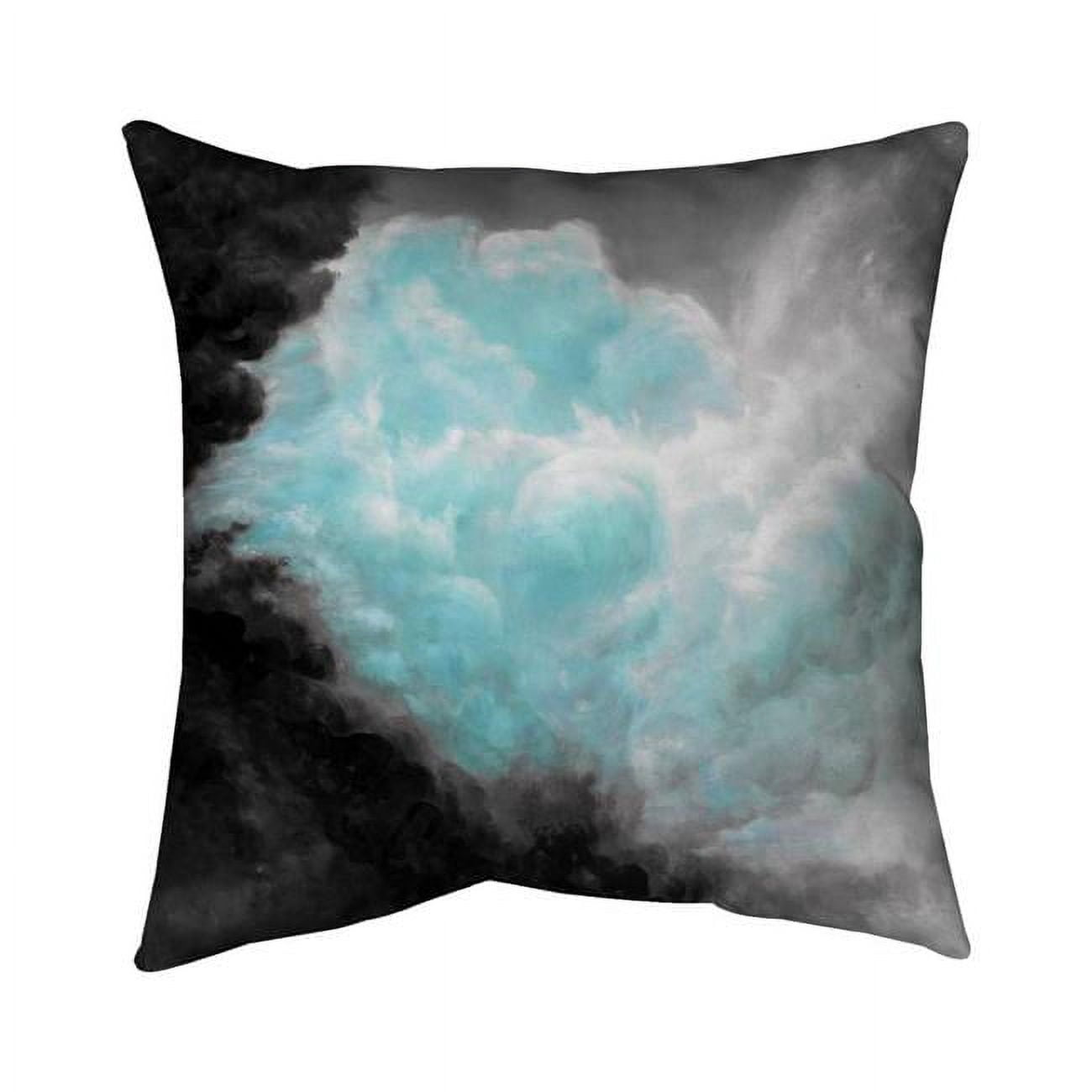 20 x 20 in. Turquoise Clouds-Double Sided Print Indoor Pillow Cover