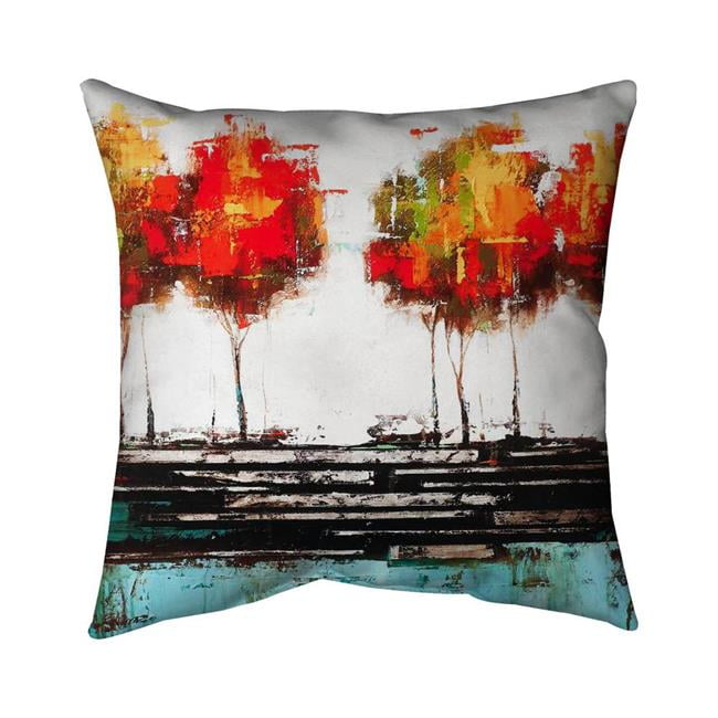 20 x 20 in. Modern Style Trees-Double Sided Print Indoor Pillow Cover