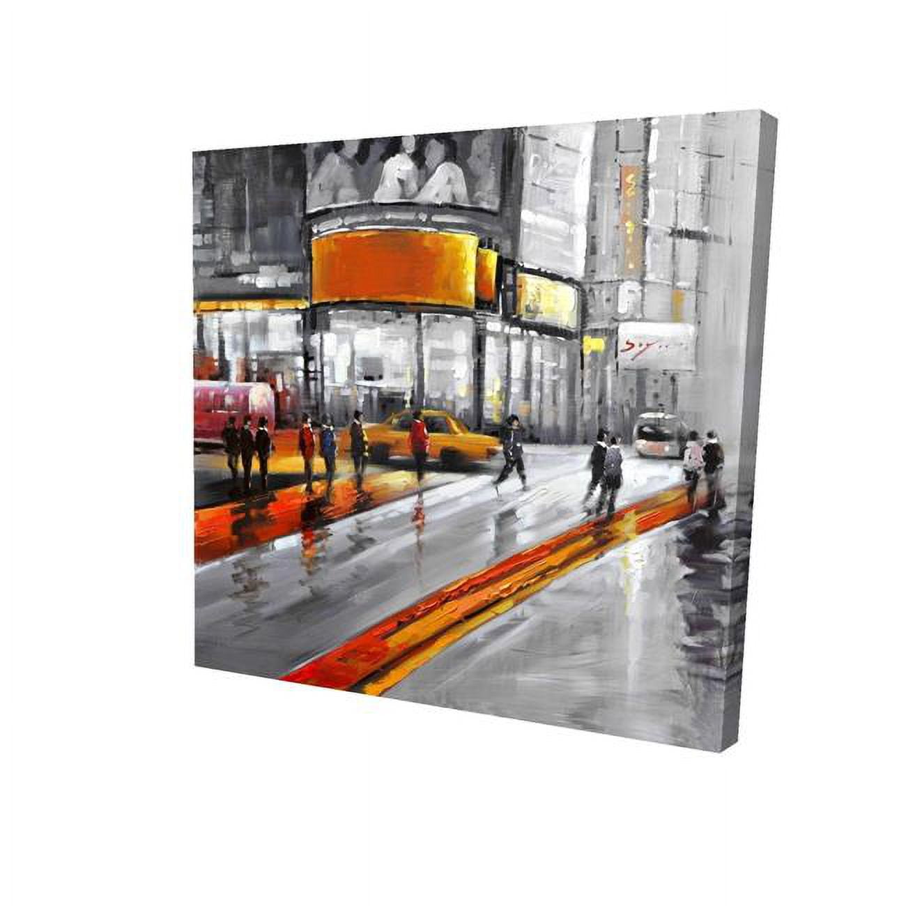 16 x 16 in. Circulation In Times Square-Print on Canvas