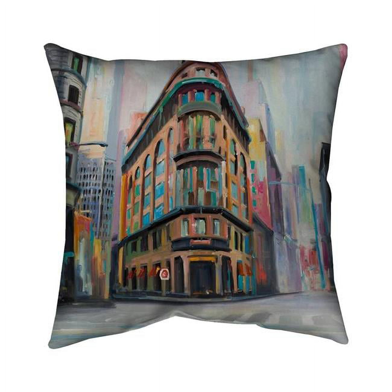 16 x 16 in. Building Architecture In New-York-Double Sided Print Indoor Pillow Cover