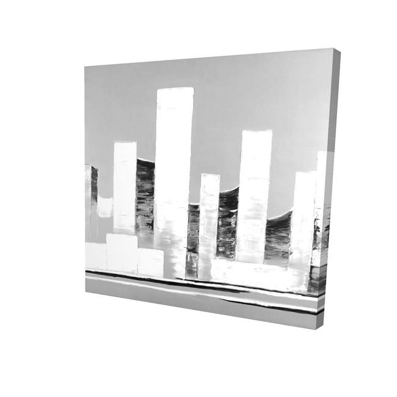 16 x 16 in. Minimalist Abstract Buildings-Print on Canvas