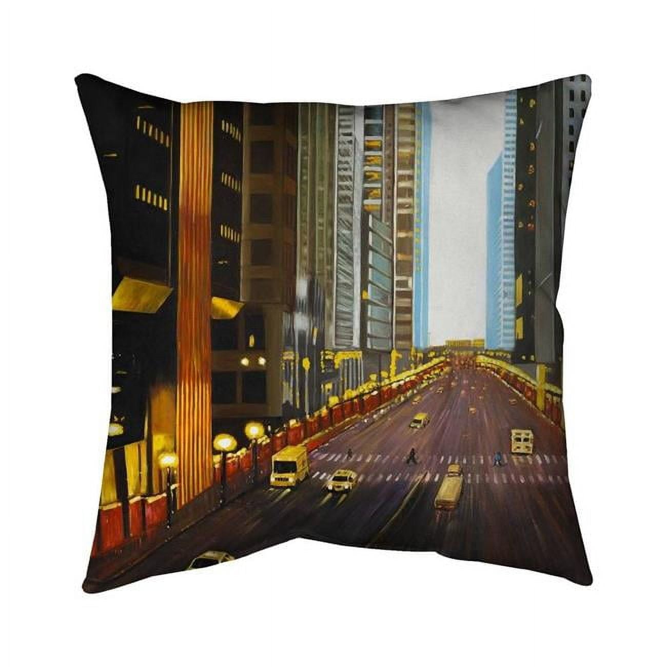 16 x 16 in. New York City 9th Street-Double Sided Print Indoor Pillow Cover