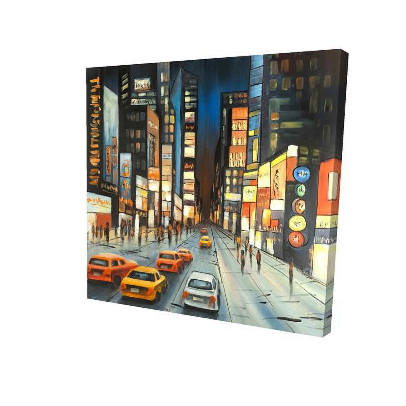 16 x 16 in. View on Times Square-Print on Canvas
