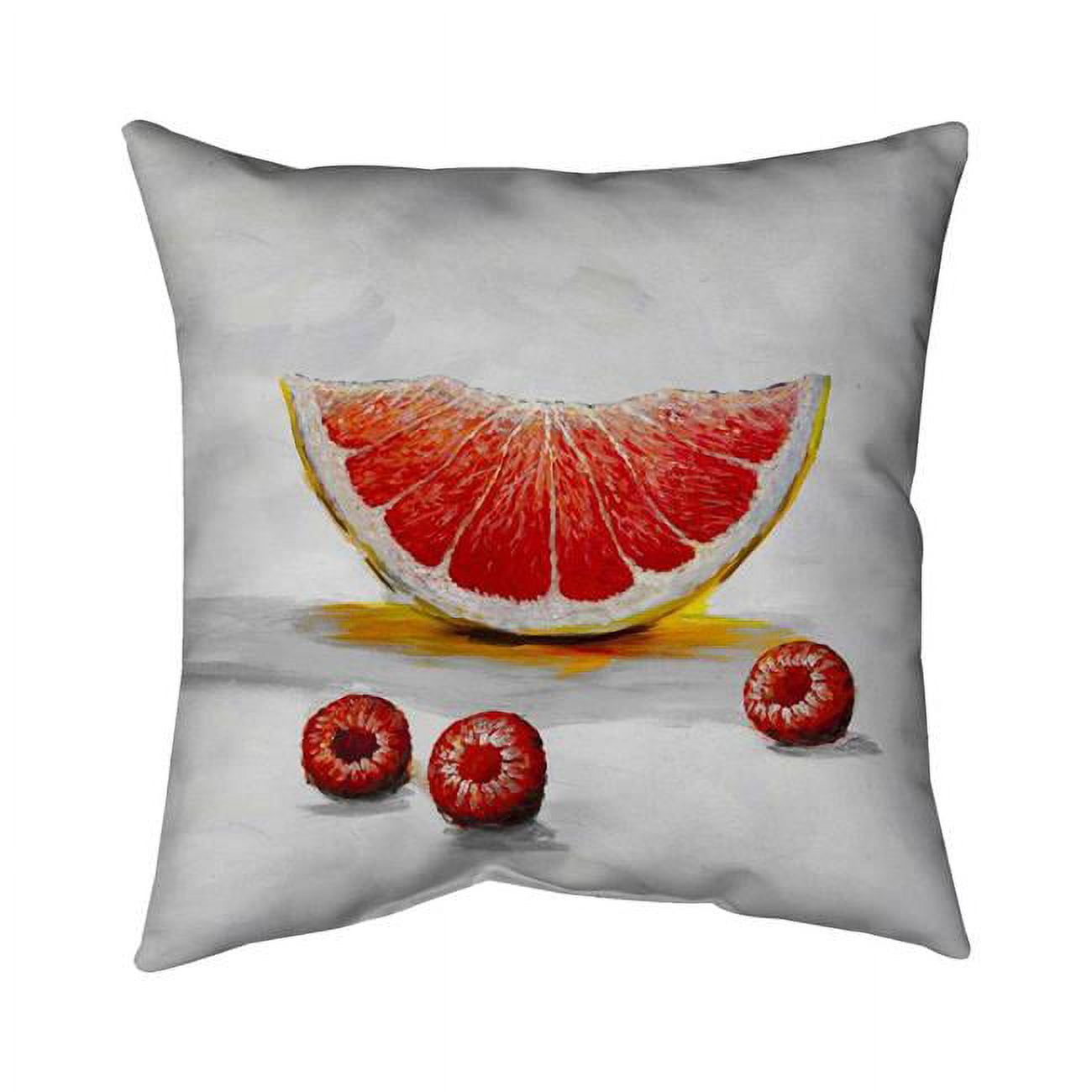 16 x 16 in. Grapefruit Slice-Double Sided Print Indoor Pillow Cover