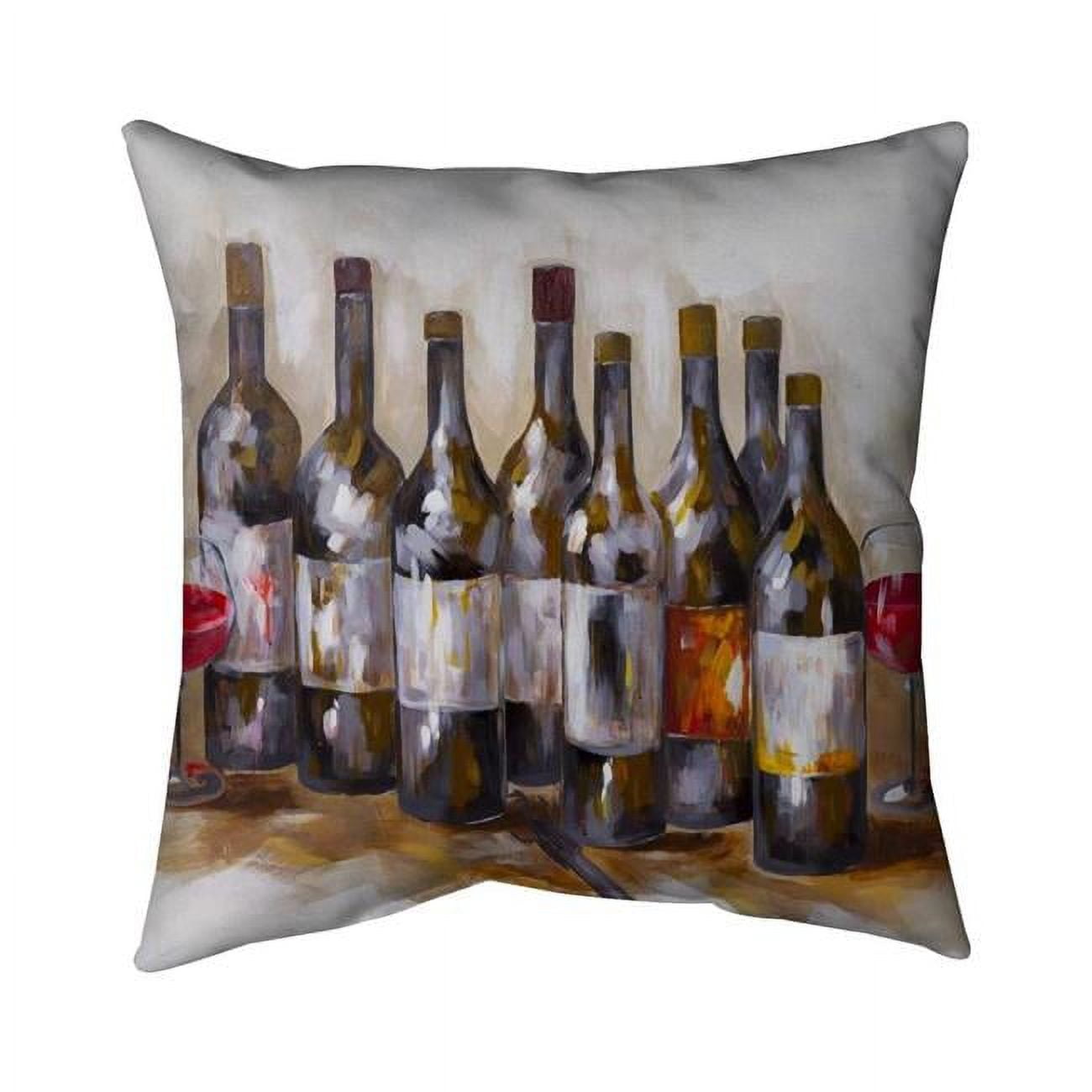 16 x 16 in. Red Wine-Double Sided Print Indoor Pillow Cover