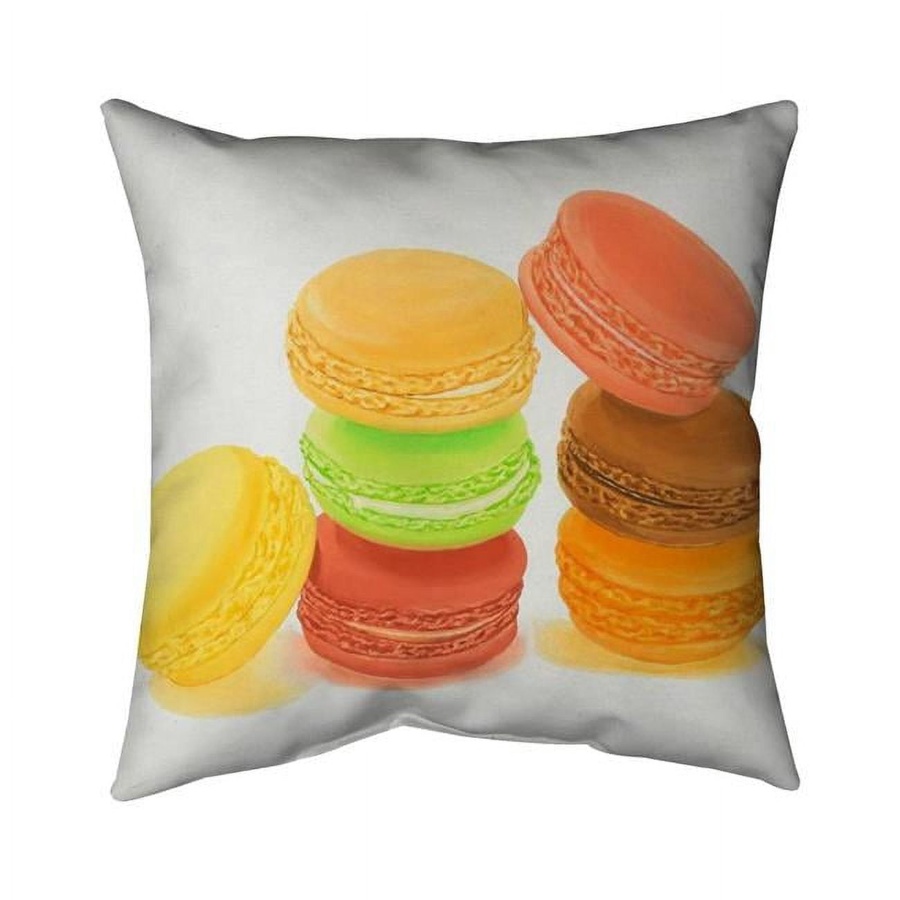 16 x 16 in. Delicious Macaroons-Double Sided Print Indoor Pillow Cover