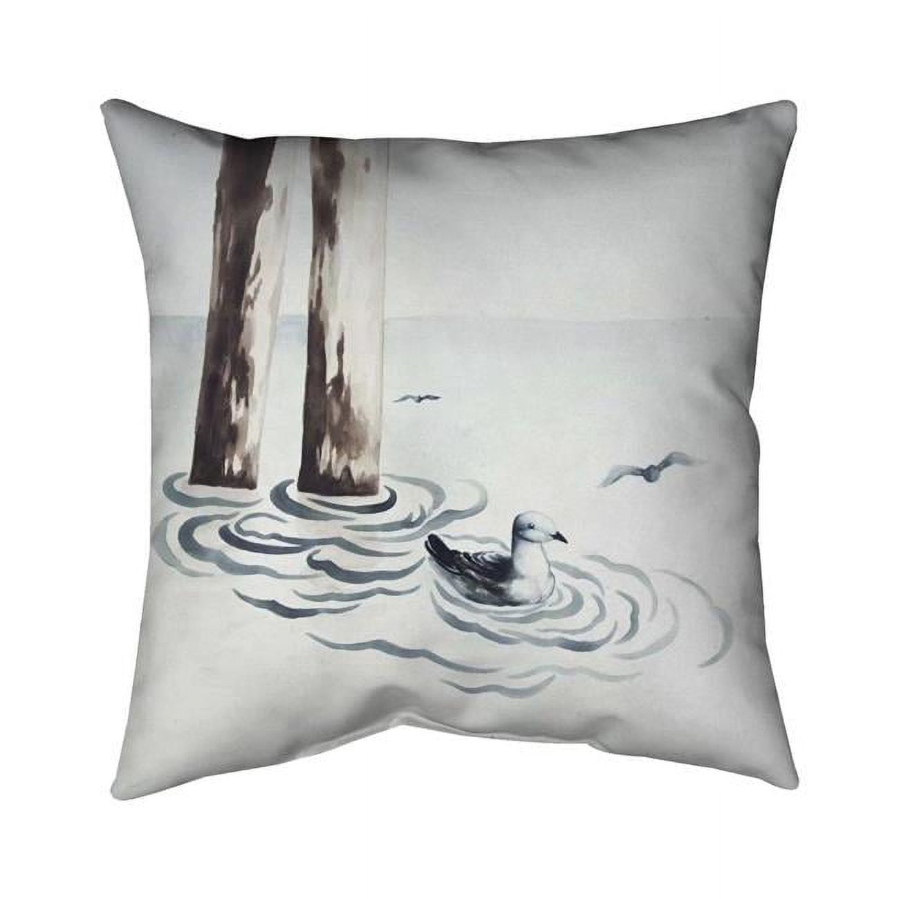 18 x 18 in. Seagull-Double Sided Print Indoor Pillow Cover