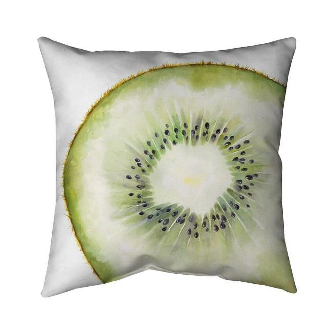 18 x 18 in. Kiwi Slice-Double Sided Print Indoor Pillow Cover