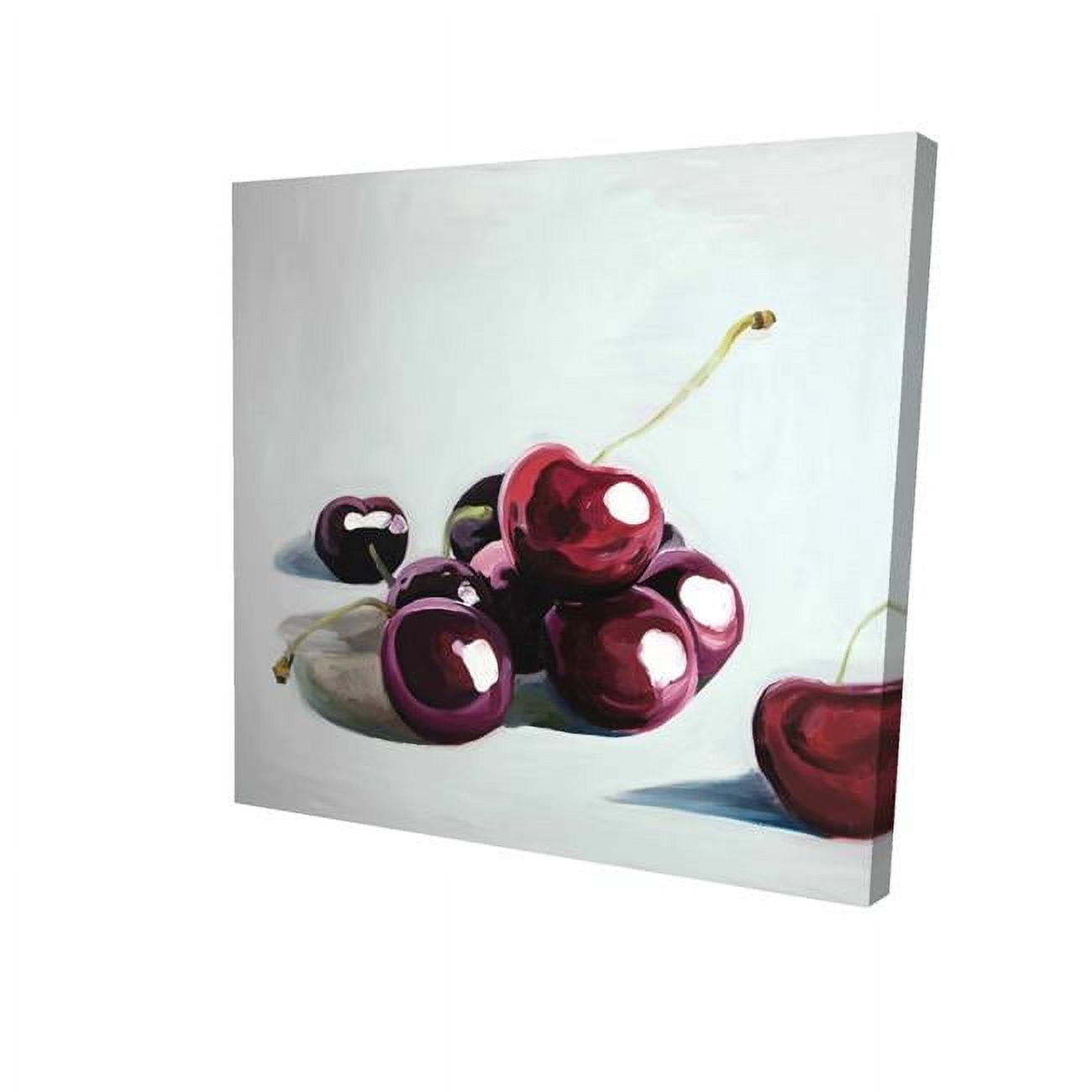 16 x 16 in. Glossy Dark Cherries-Print on Canvas