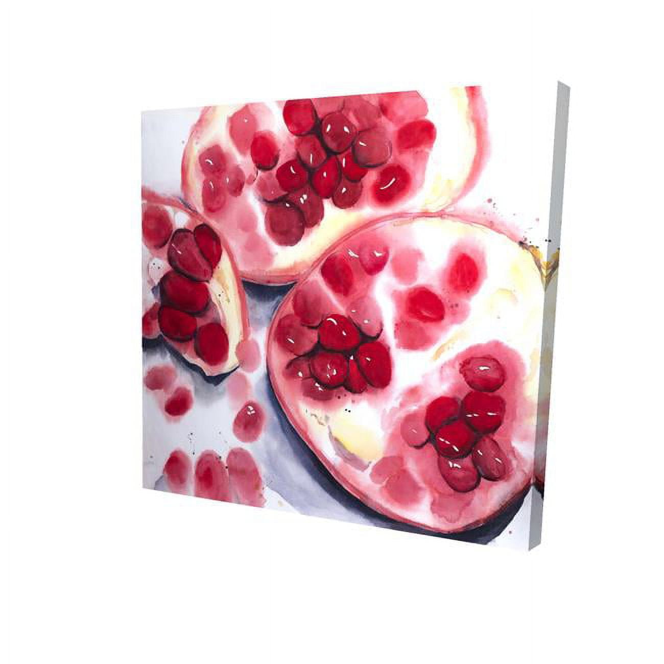 16 x 16 in. Pomegranate Pieces-Print on Canvas