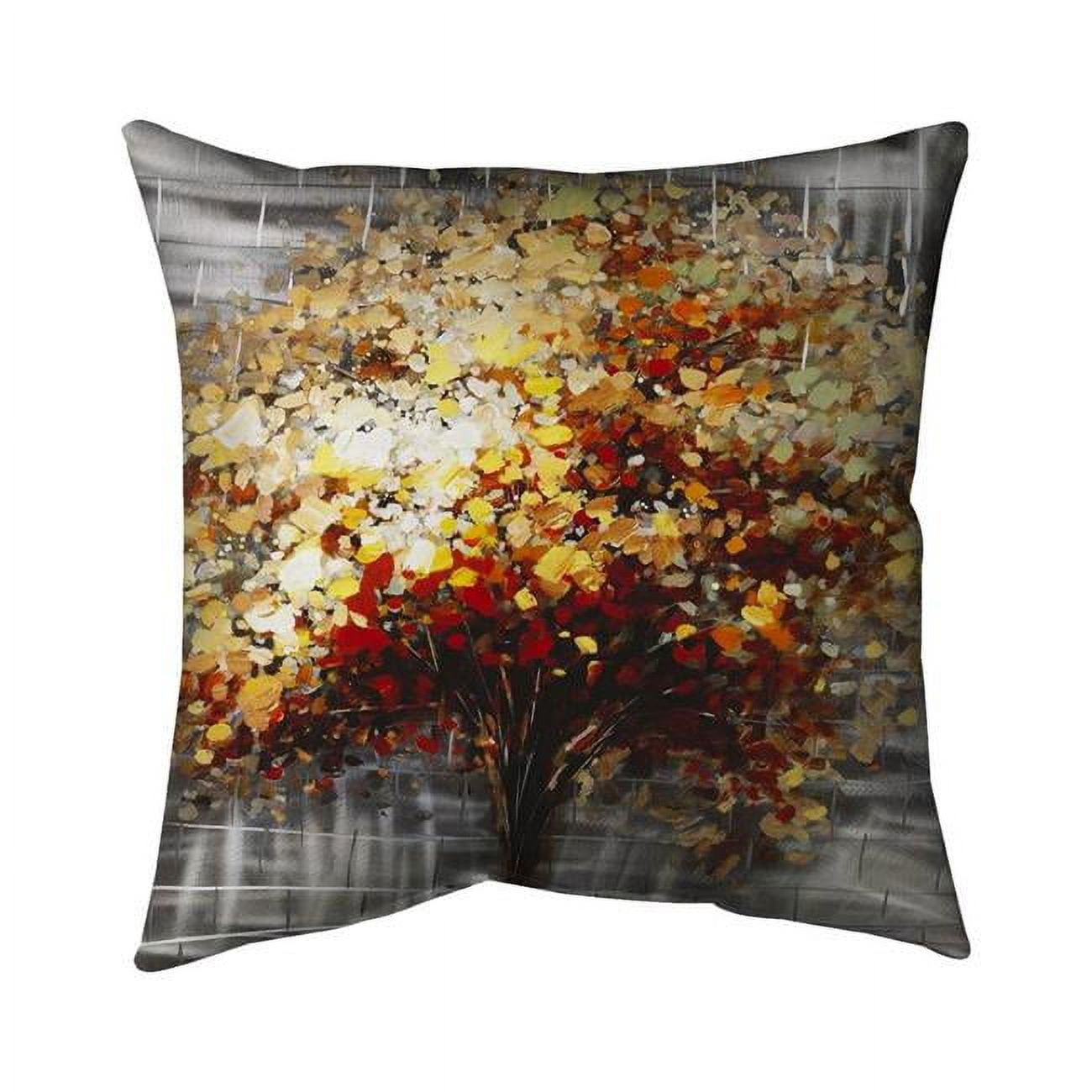 18 x 18 in. Abstract Tree by Fall-Double Sided Print Indoor Pillow Cover