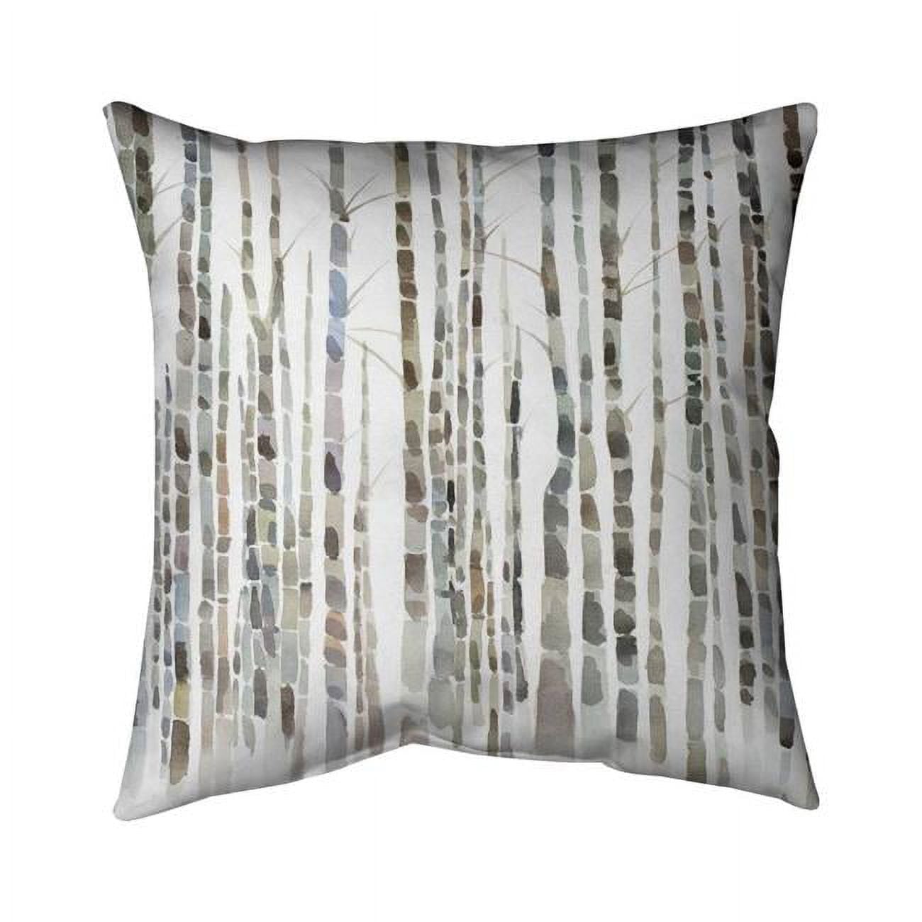 18 x 18 in. Birch Trees Forest-Double Sided Print Indoor Pillow Cover