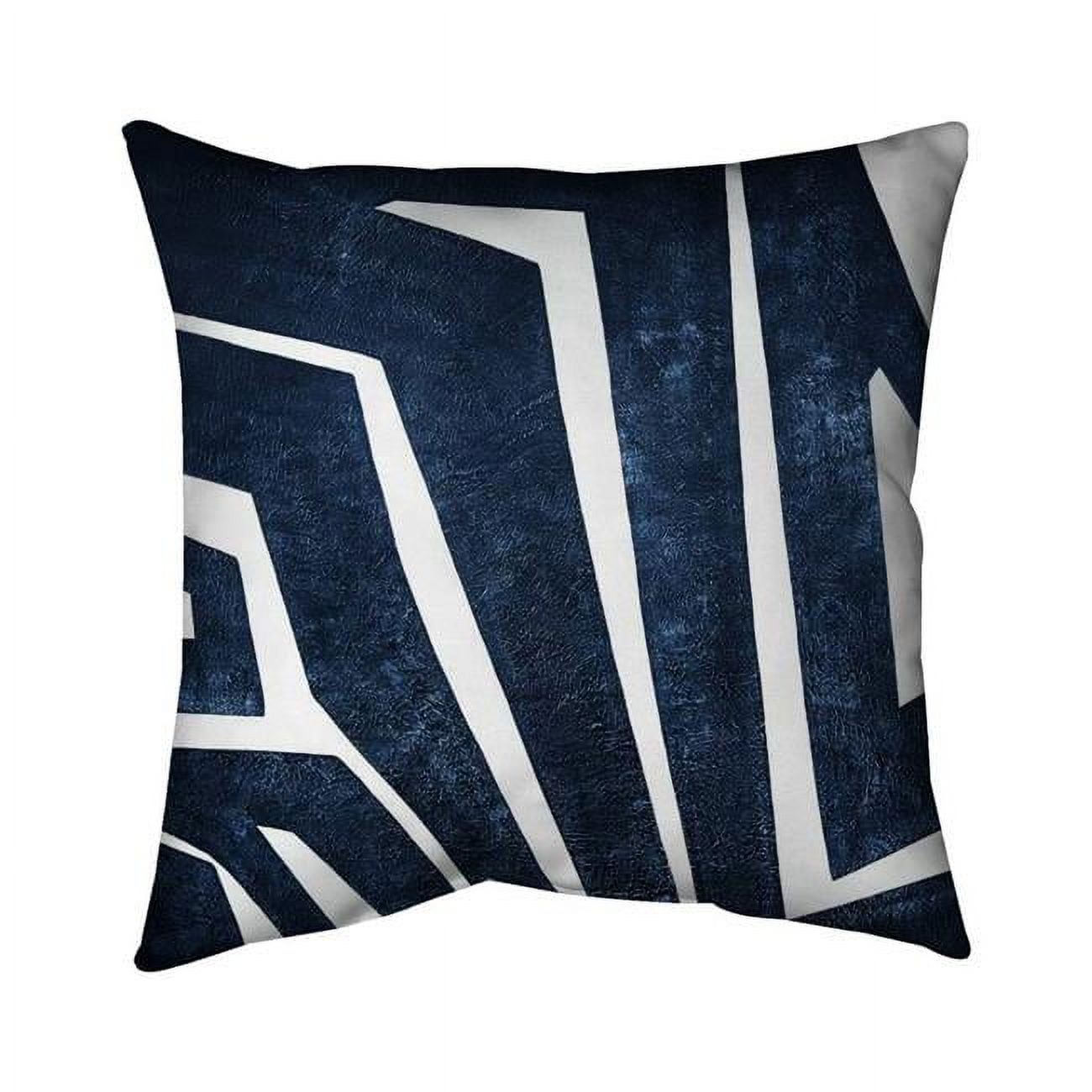 20 x 20 in. Blue Labyrinth-Double Sided Print Indoor Pillow Cover