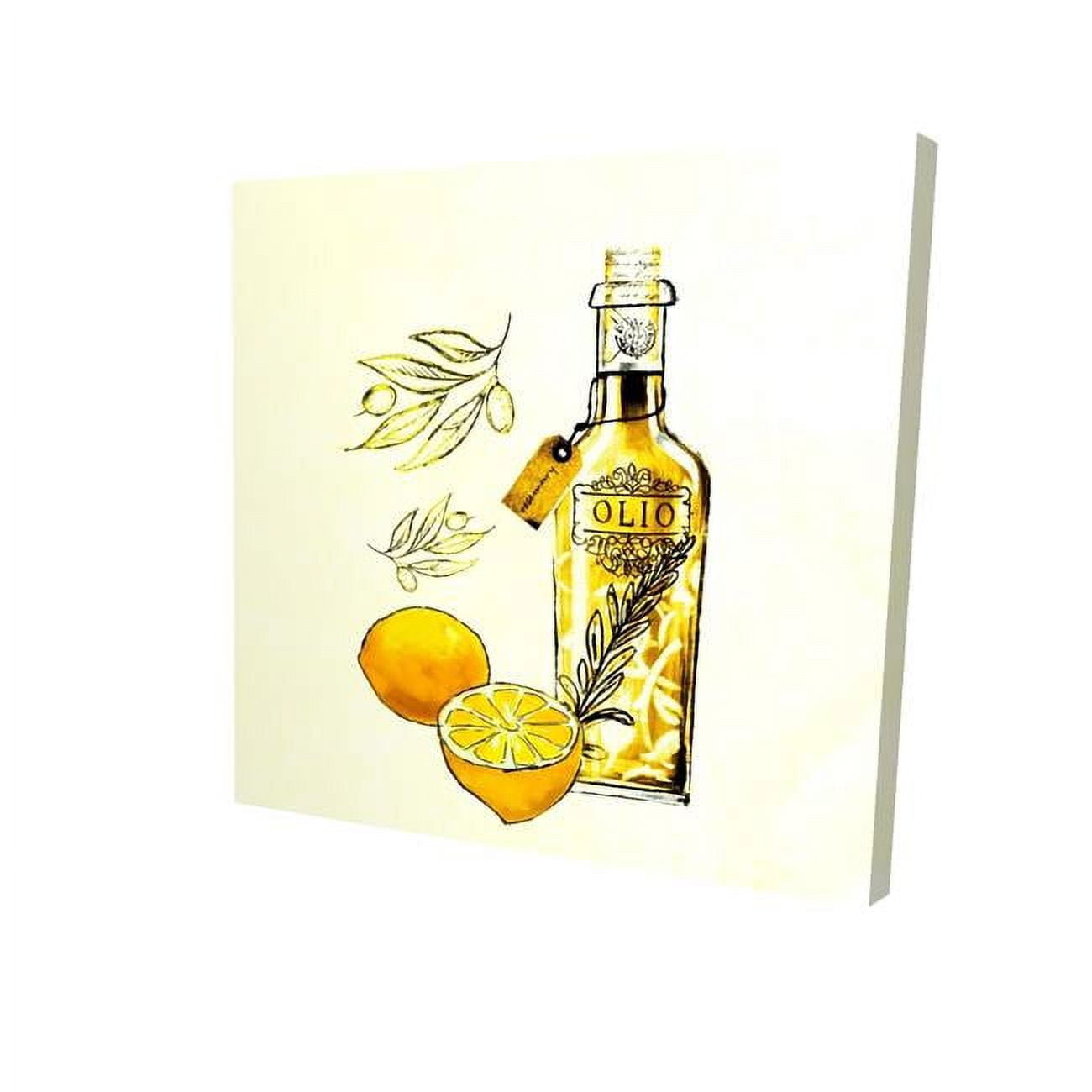 16 x 16 in. Olive Oil & Lemons-Print on Canvas