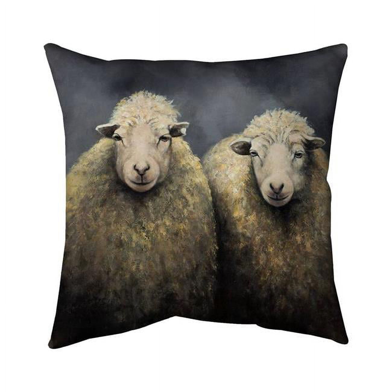 20 x 20 in. Wool Sheeps-Double Sided Print Indoor Pillow Cover
