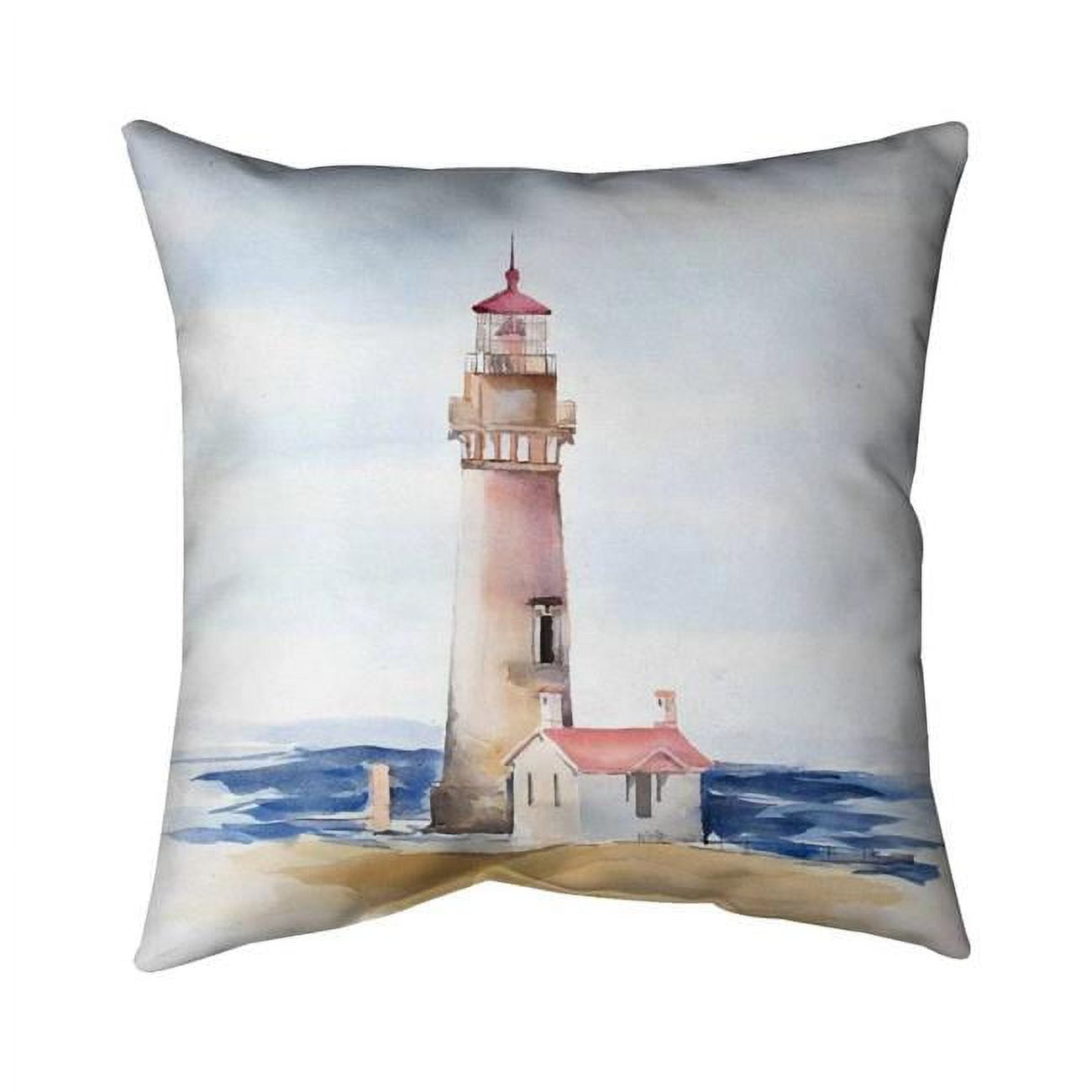 5543-2020-CO101 20 x 20 in. Oregons Yaquina Head Lighthouse-Double Sided Print Indoor Pillow Cover