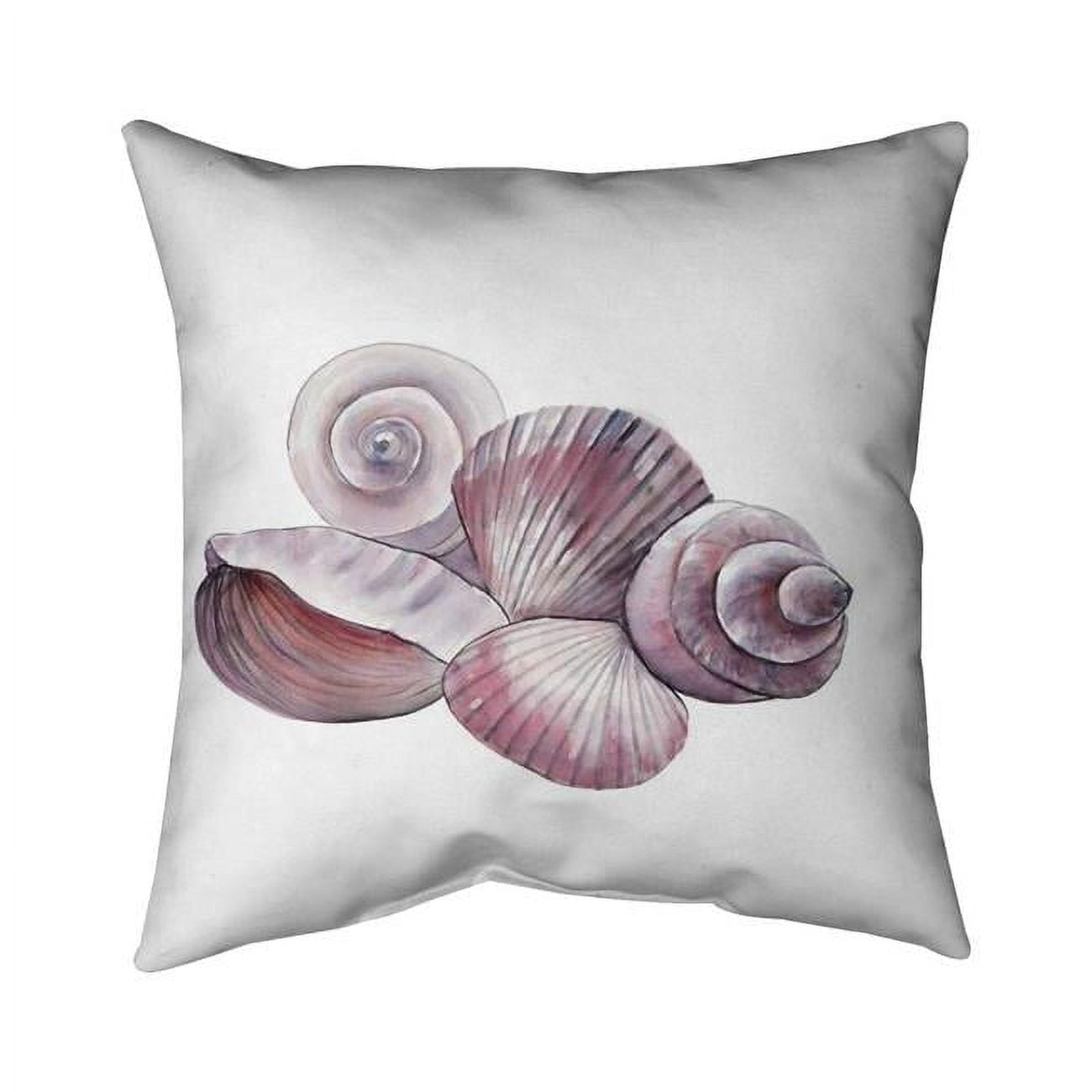 20 x 20 in. Seaside Shells-Double Sided Print Indoor Pillow Cover