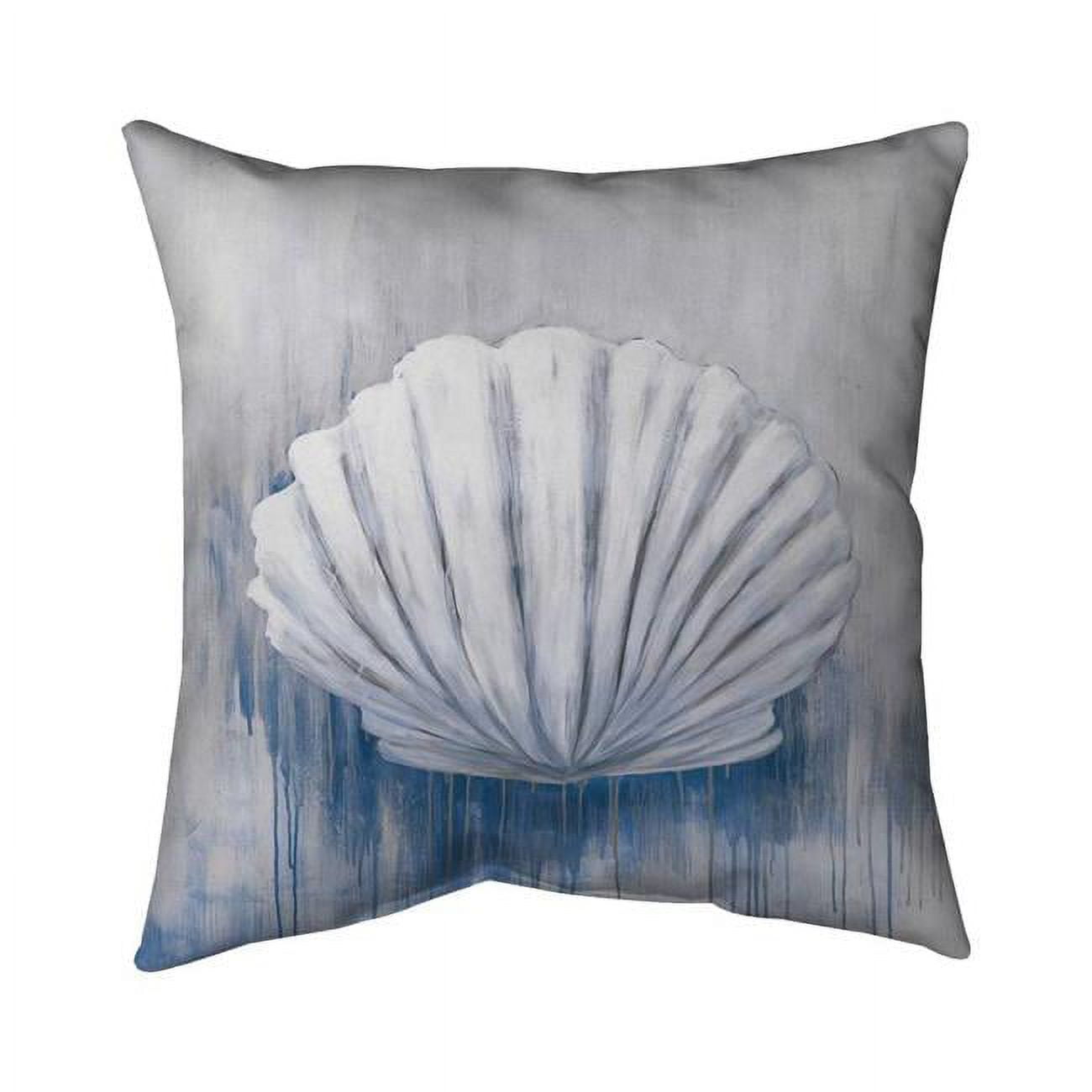 20 x 20 in. Blue Feston Shell-Double Sided Print Indoor Pillow Cover