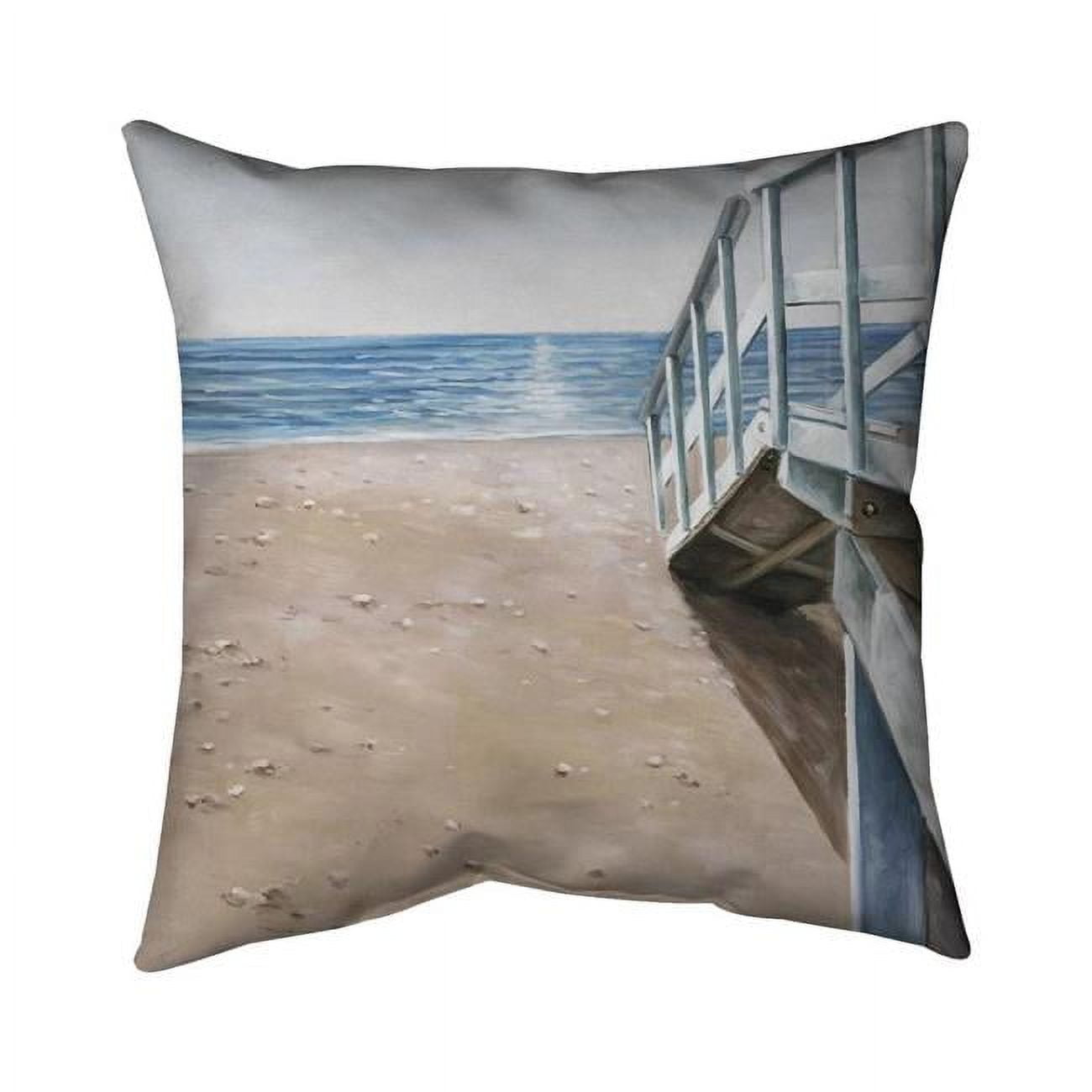 20 x 20 in. Soft Seaside Landscape-Double Sided Print Indoor Pillow Cover