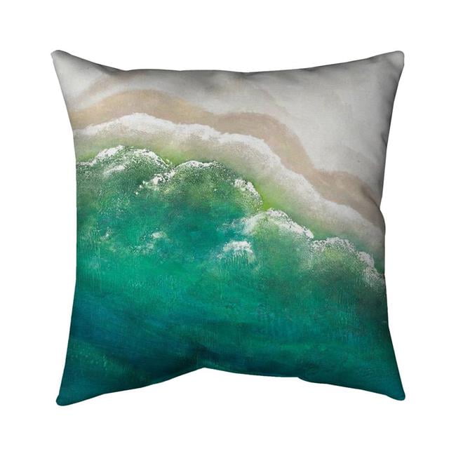 20 x 20 in. Turquoise Sea-Double Sided Print Indoor Pillow Cover