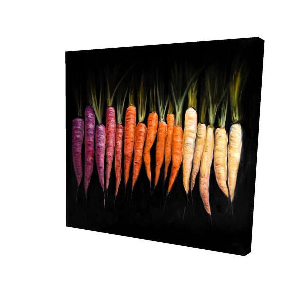 16 x 16 in. Colorful Carrots-Print on Canvas