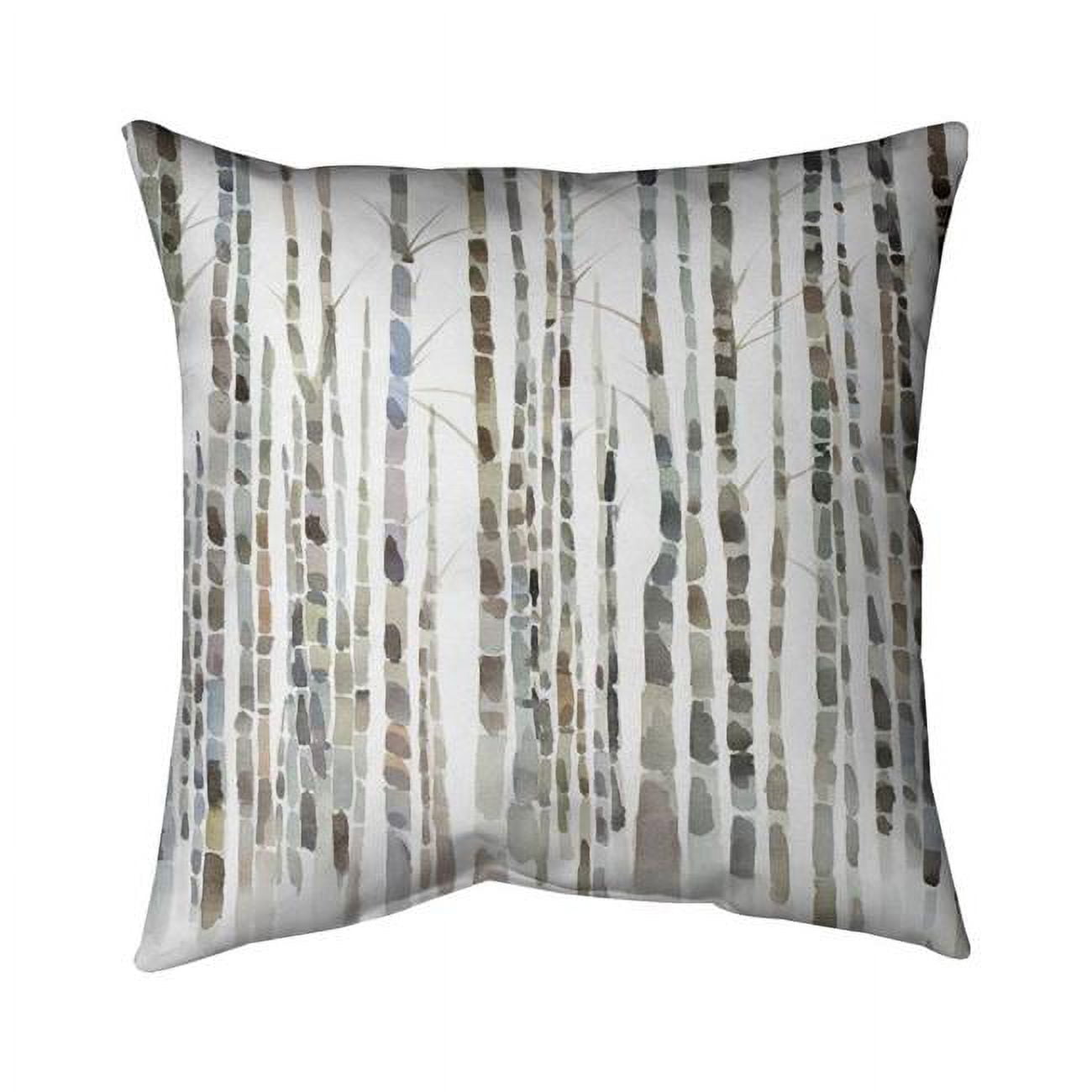 20 x 20 in. Birch Trees Forest-Double Sided Print Indoor Pillow Cover