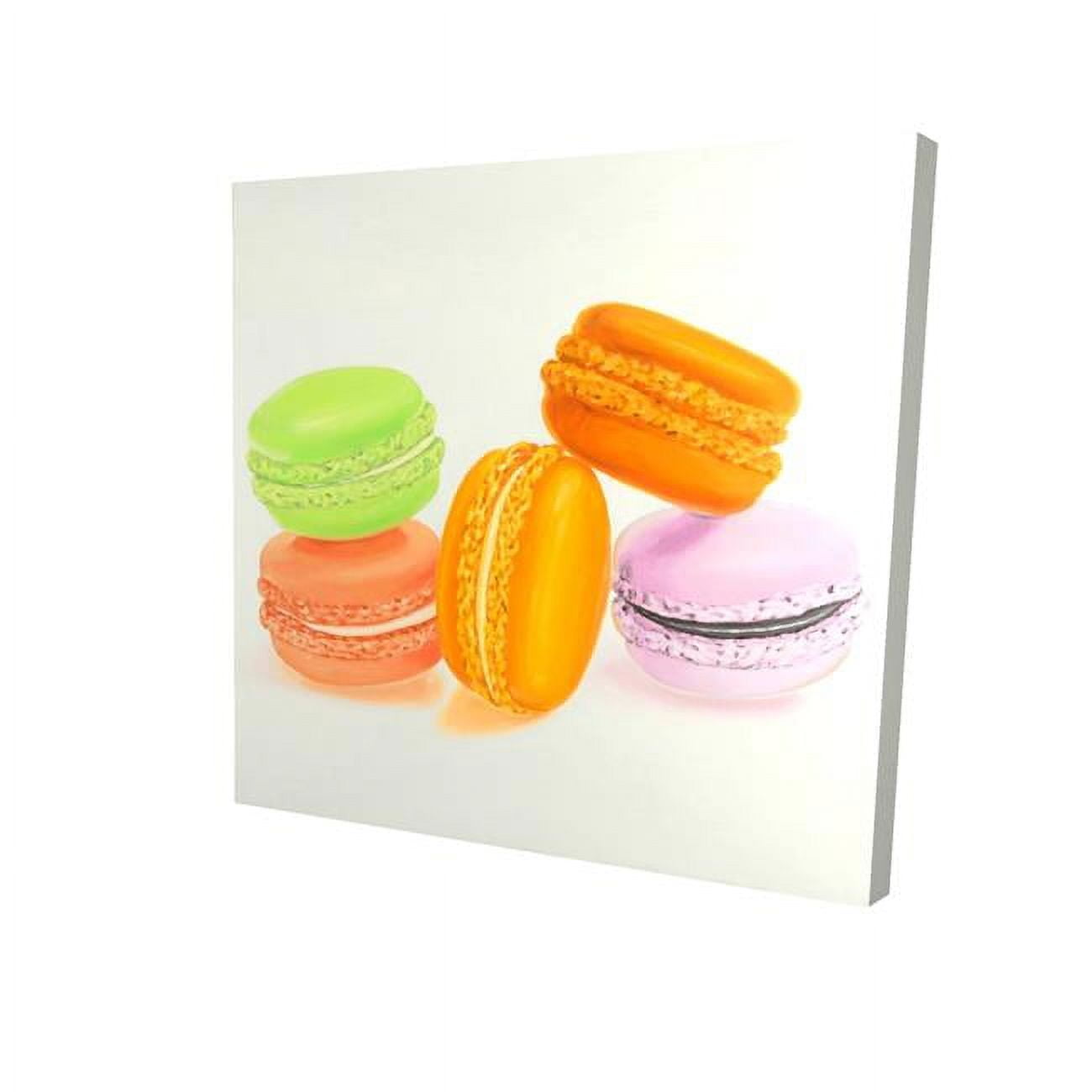 16 x 16 in. Small Bites of Macaroons-Print on Canvas