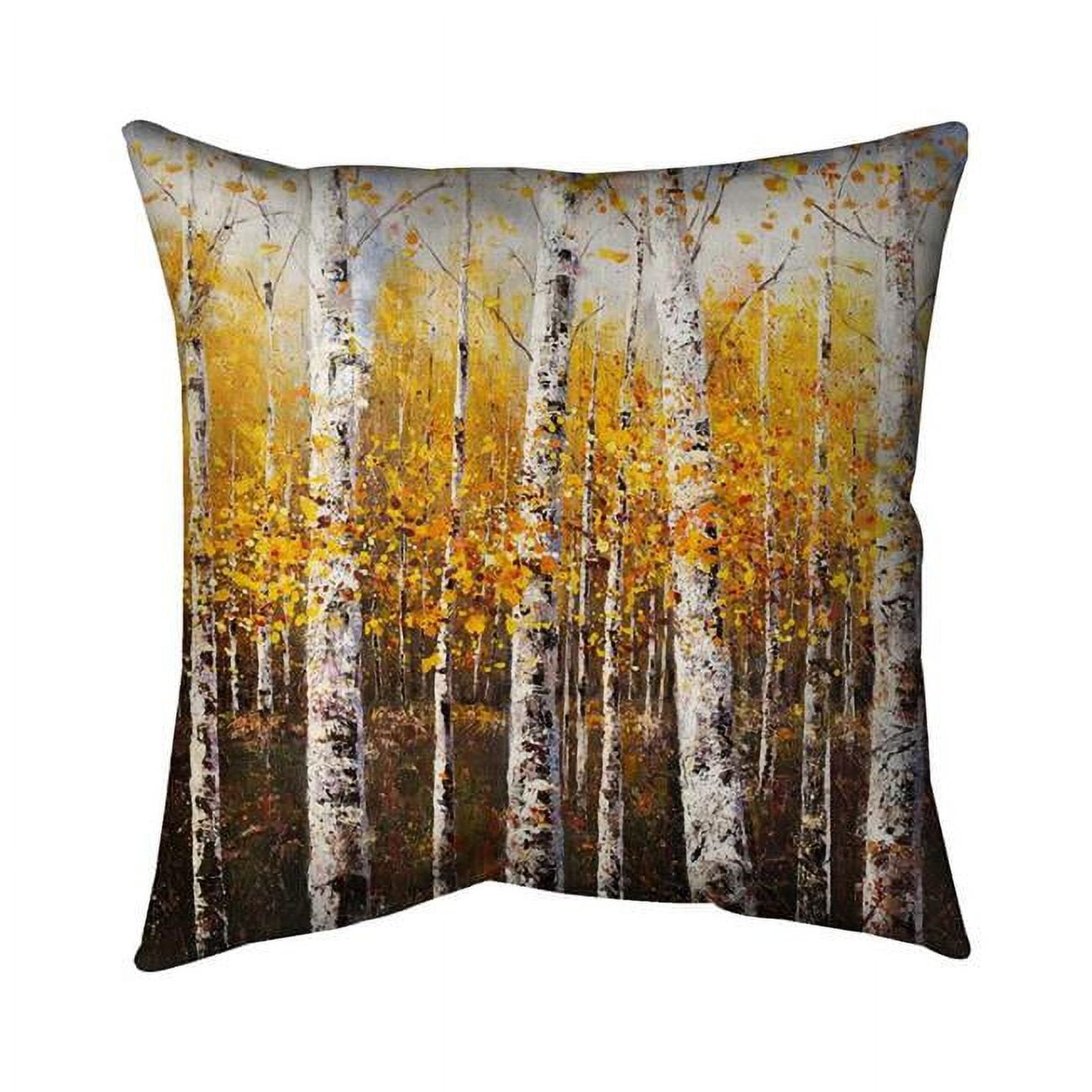 20 x 20 in. Birches by Sunny Day-Double Sided Print Indoor Pillow Cover