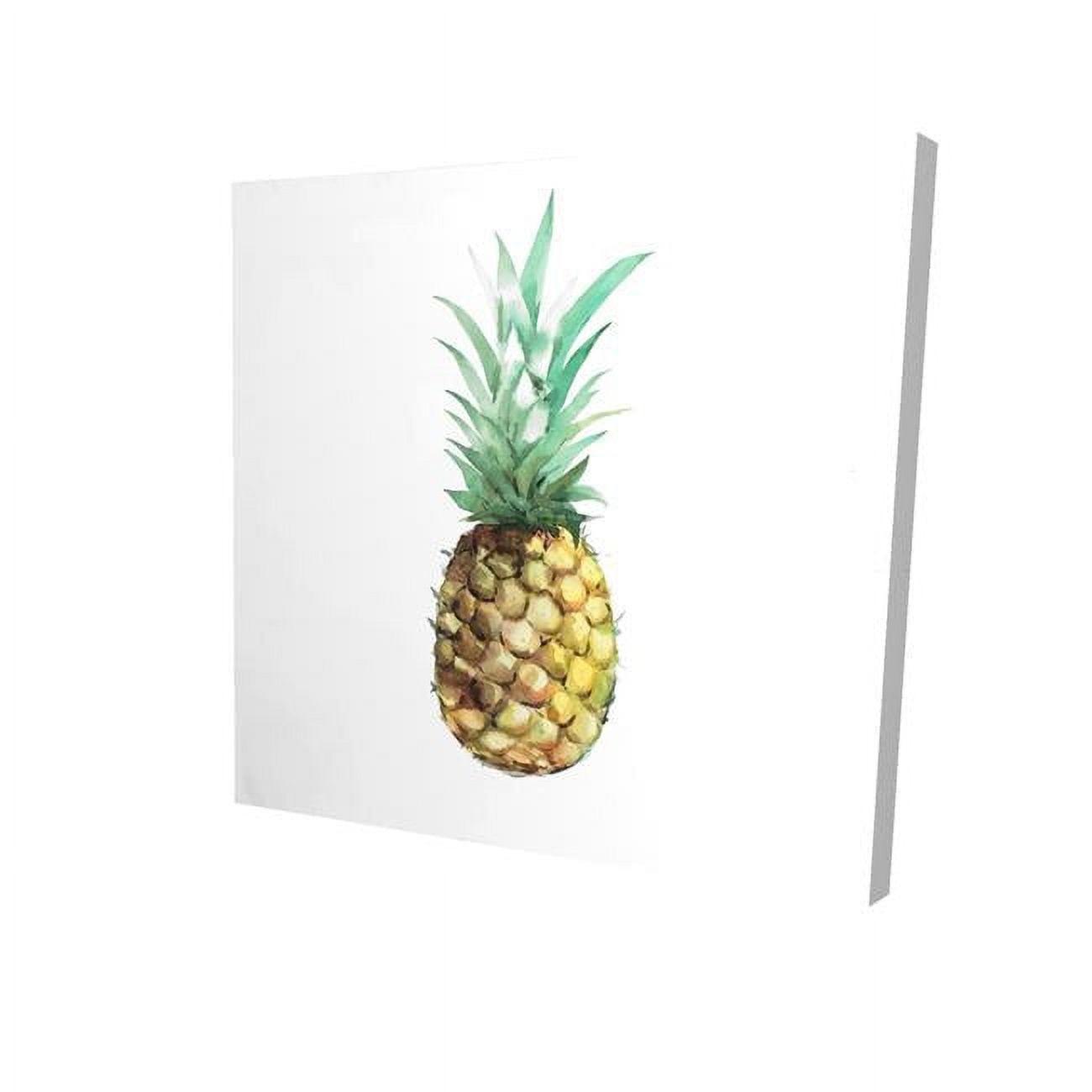 16 x 16 in. Watercolor Pineapple-Print on Canvas