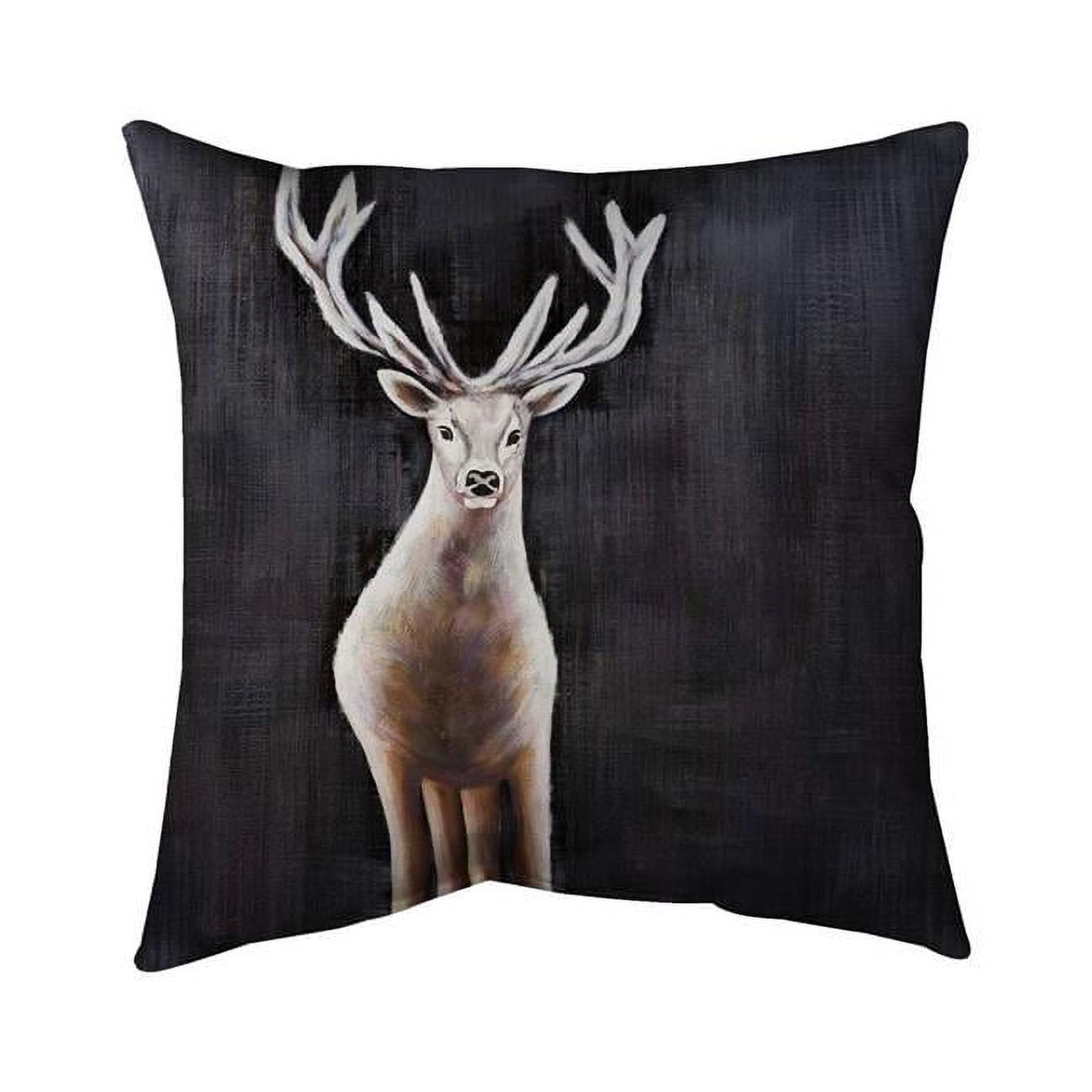 26 x 26 in. Lonely Deer-Double Sided Print Indoor Pillow Cover