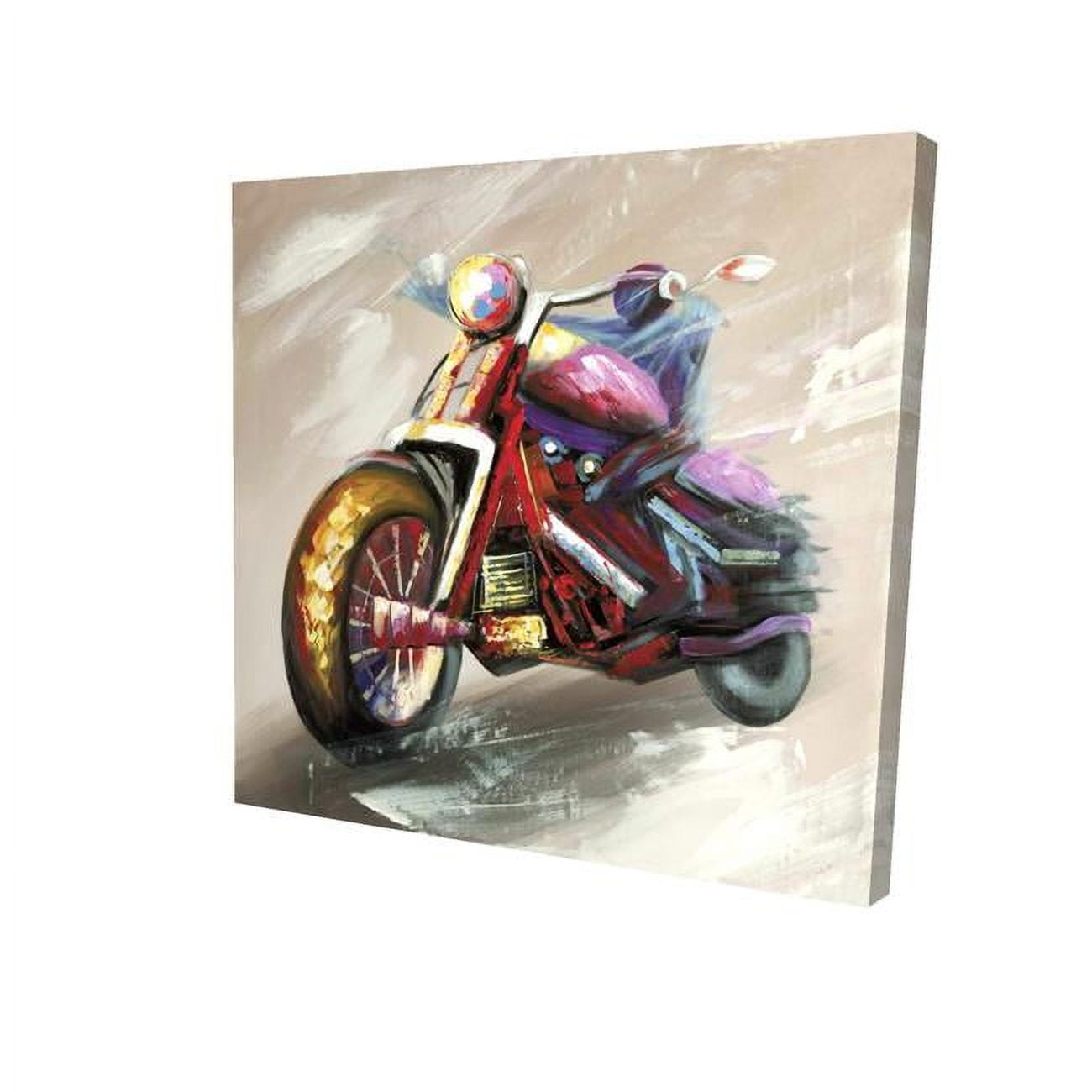 16 x 16 in. Abstract Motorcycle-Print on Canvas