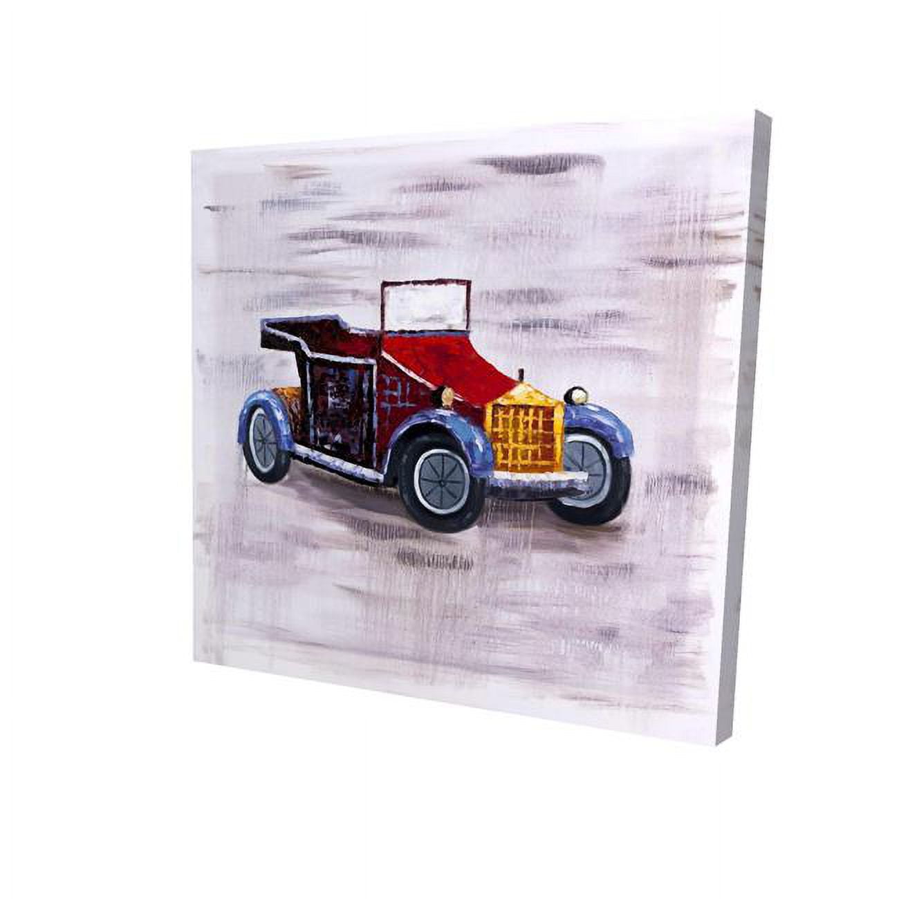 16 x 16 in. Vintage Toy Car-Print on Canvas