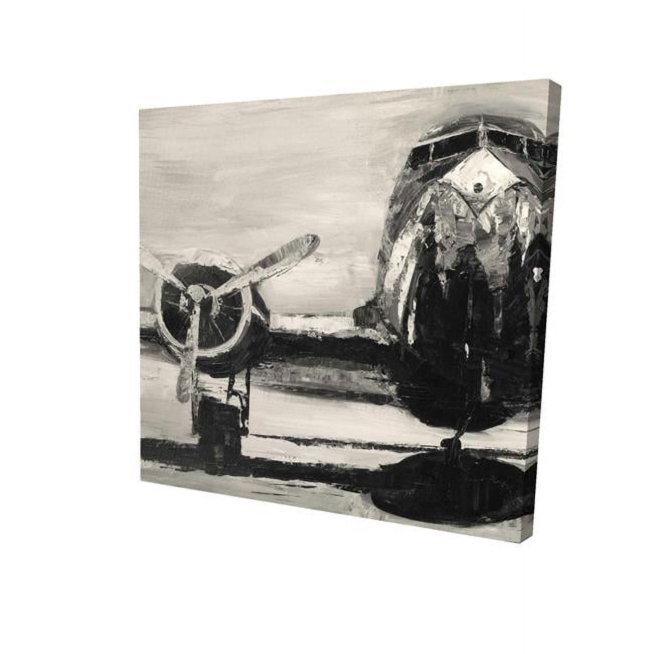 16 x 16 in. Sepia Airplane-Print on Canvas