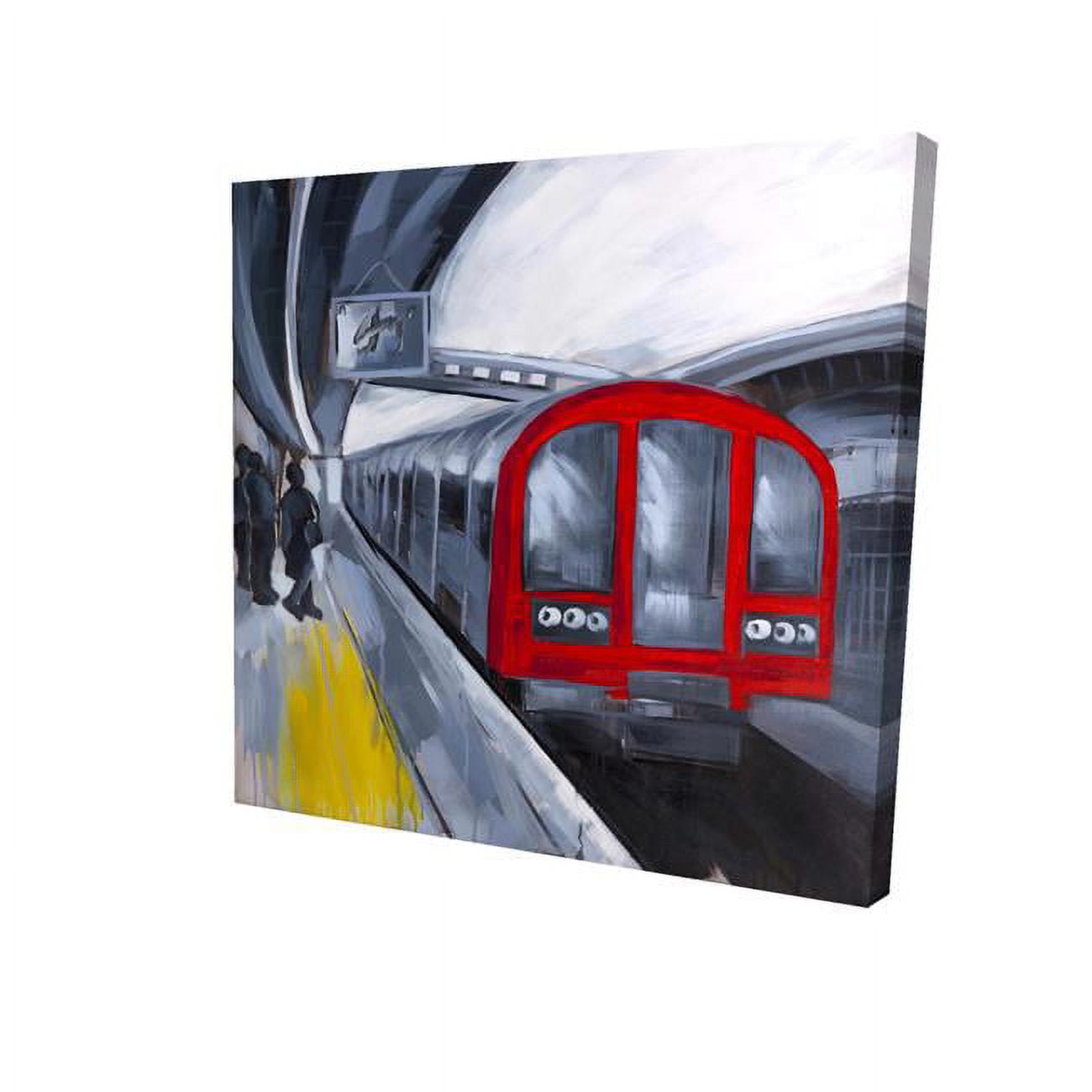 16 x 16 in. People Waiting Metro-Print on Canvas