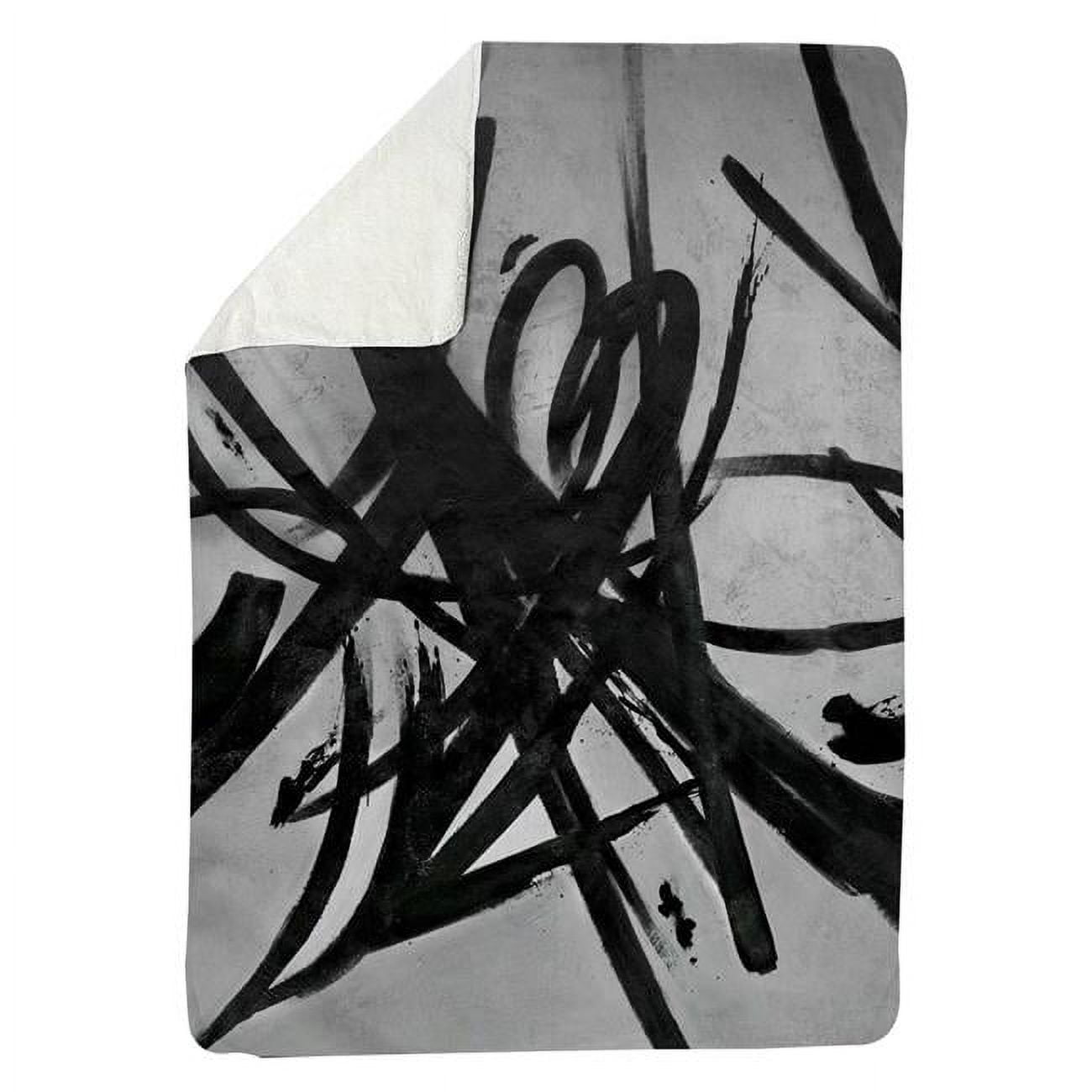 60 x 80 in. Circular Strokes-Sherpa Fleece Blanket