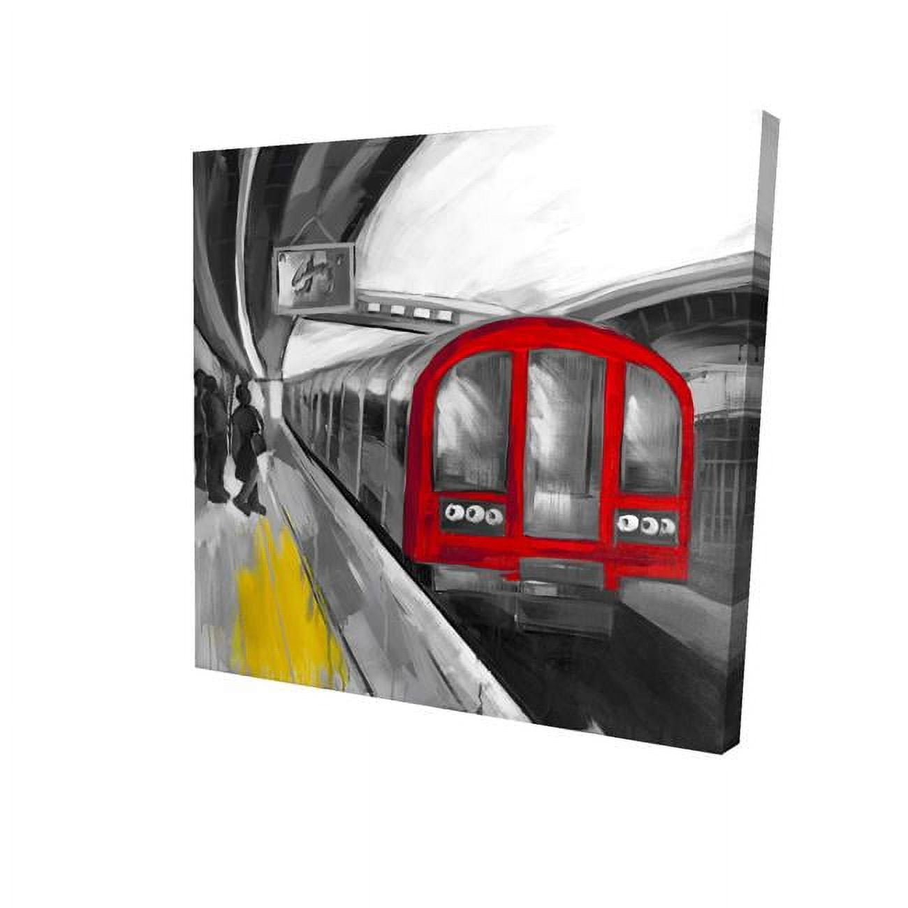 16 x 16 in. Waiting Subway-Print on Canvas