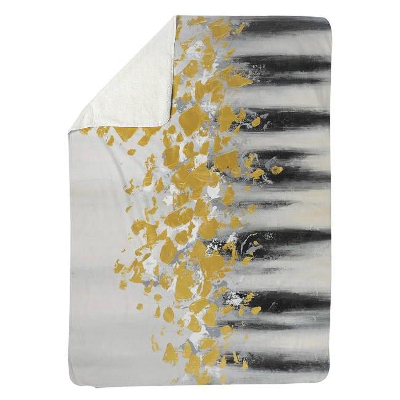 60 x 80 in. Small Golden Spots-Sherpa Fleece Blanket