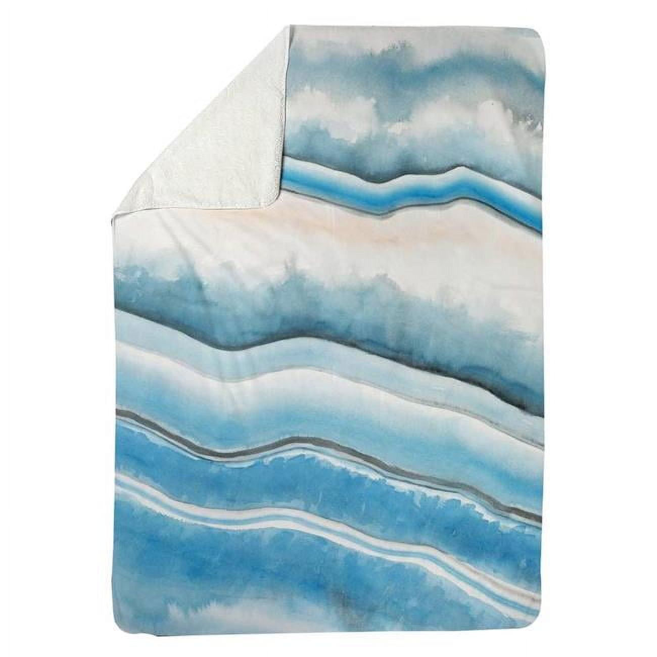 60 x 80 in. Textured Geode-Sherpa Fleece Blanket