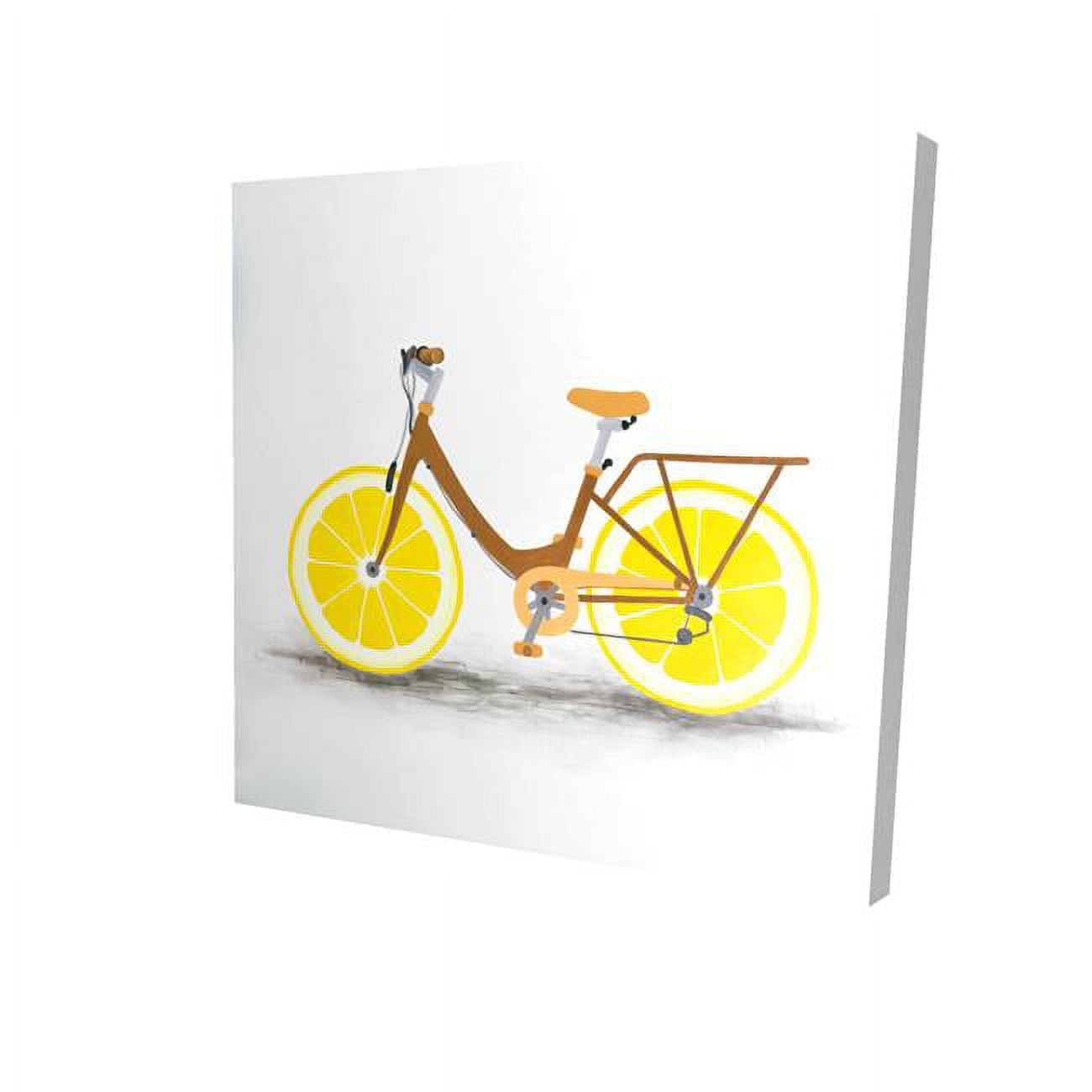 16 x 16 in. Lemon Wheel Bike-Print on Canvas