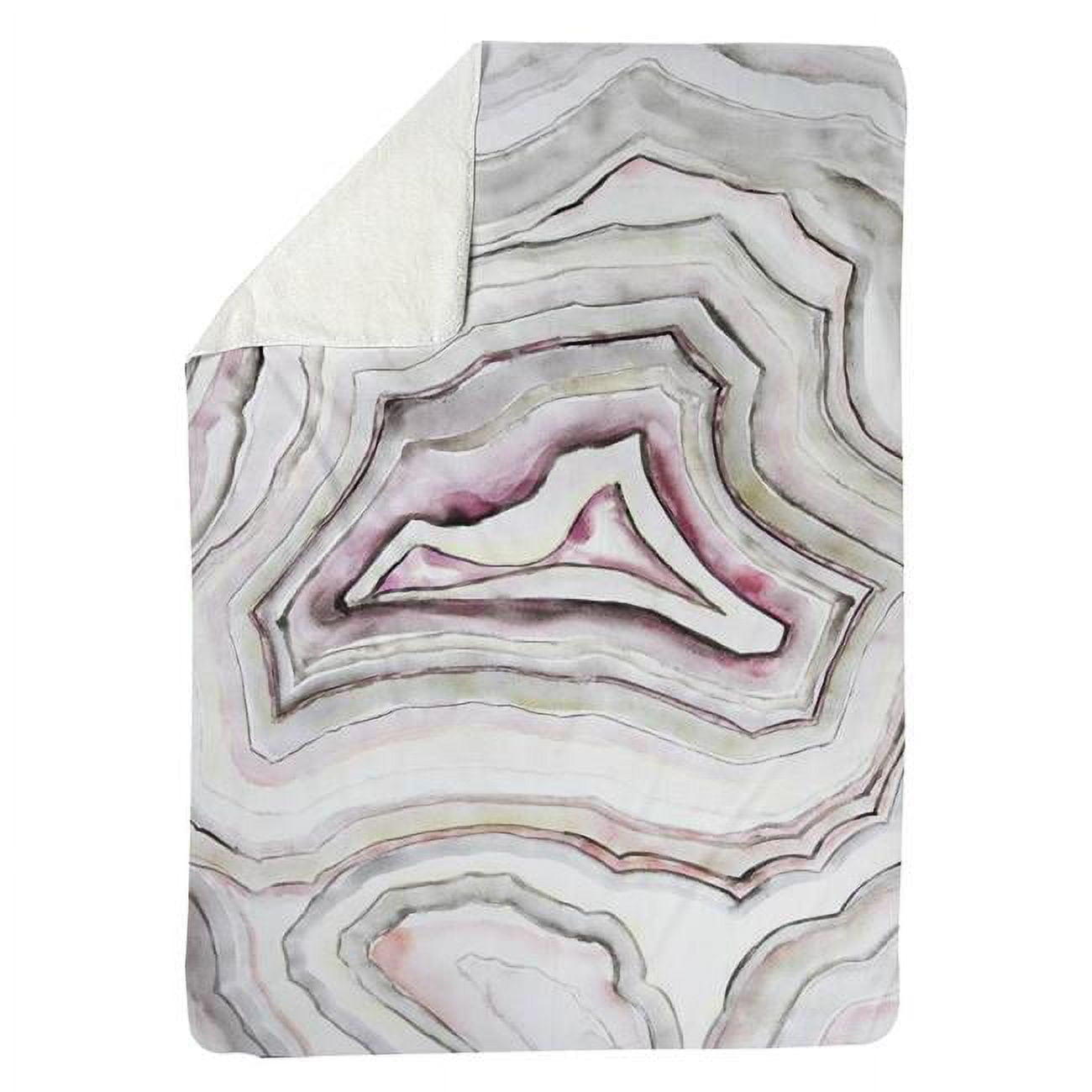60 x 80 in. Geode-Sherpa Fleece Blanket