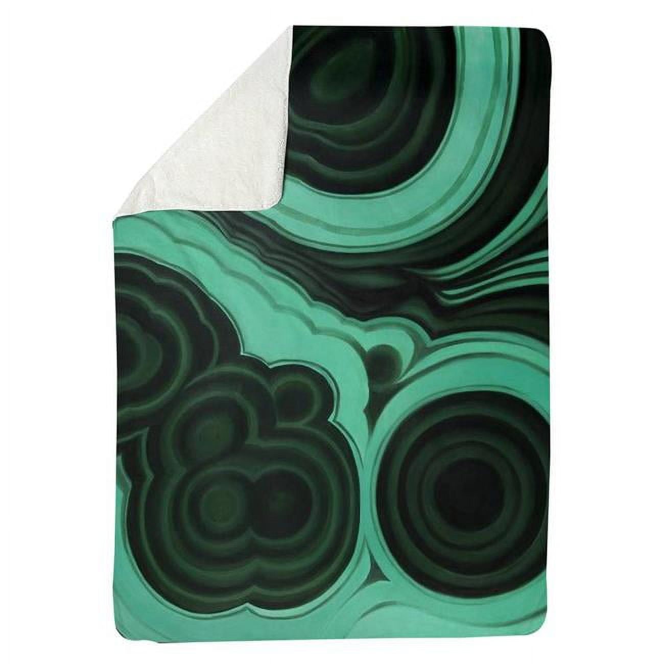 60 x 80 in. Malachite Stone-Sherpa Fleece Blanket