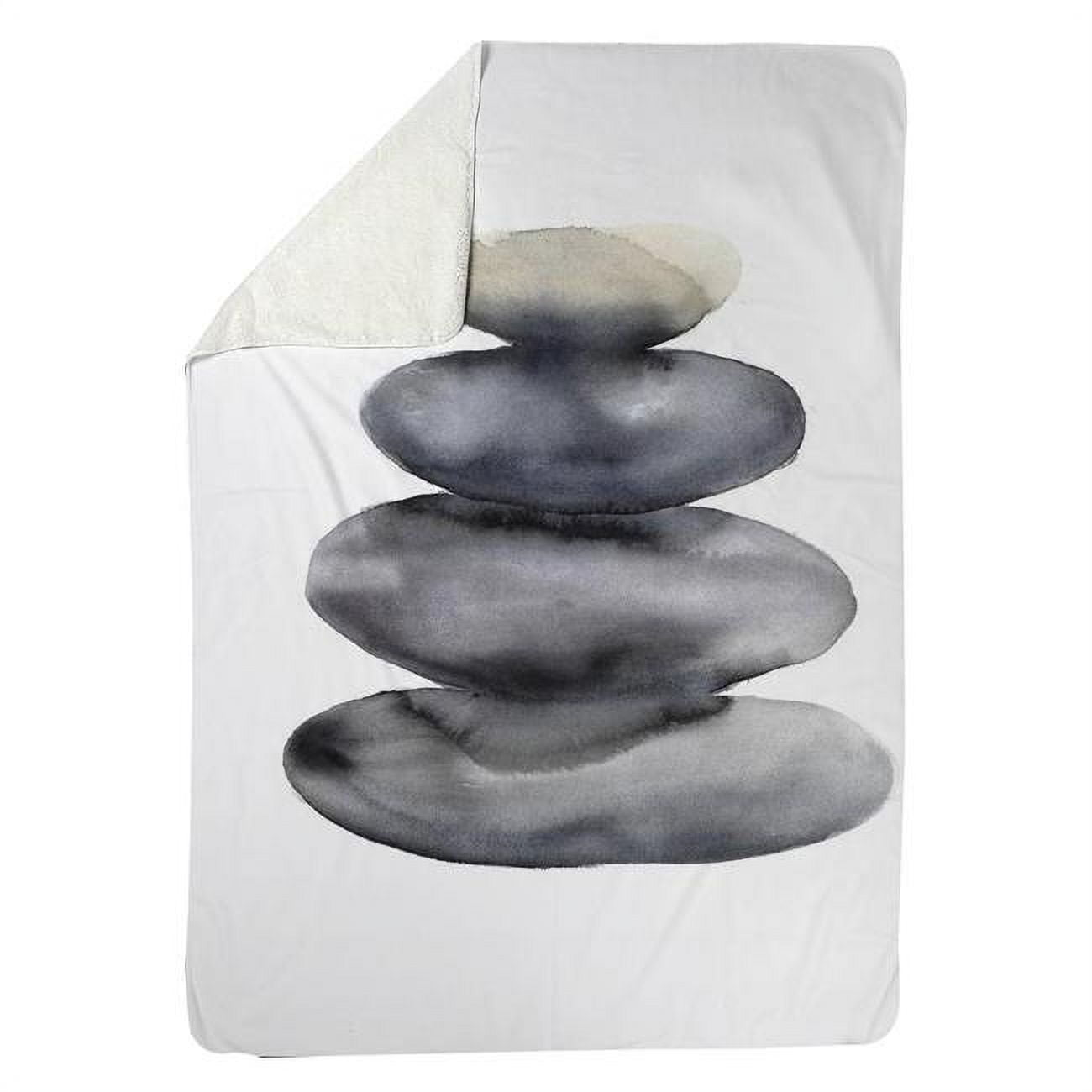 60 x 80 in. Four Hot Stones-Sherpa Fleece Blanket
