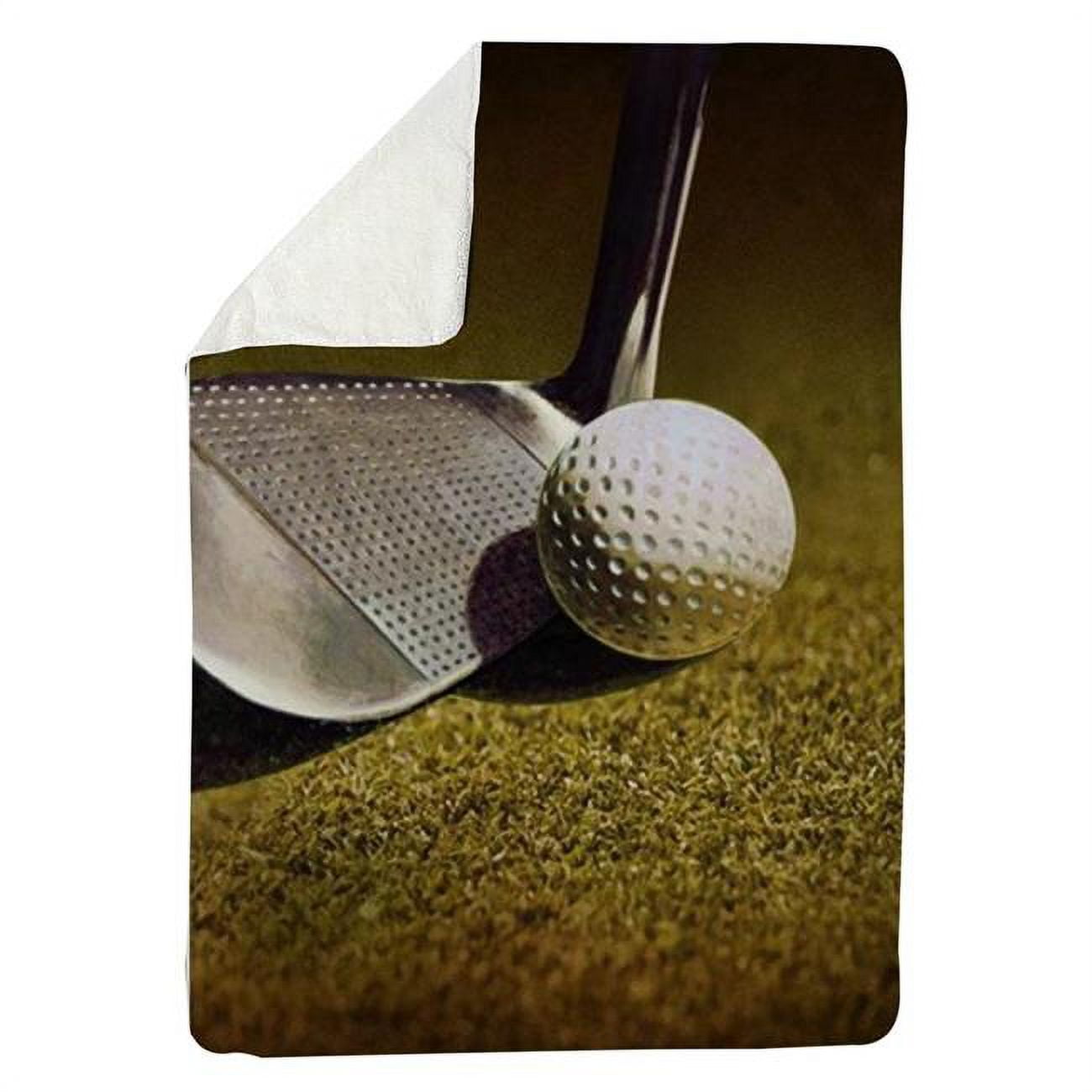60 x 80 in. Golf Closeup-Sherpa Fleece Blanket