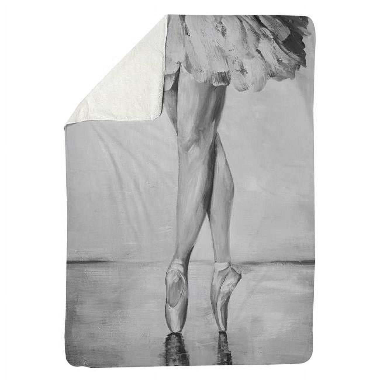 60 x 80 in. Ballet Classic Steps-Sherpa Fleece Blanket