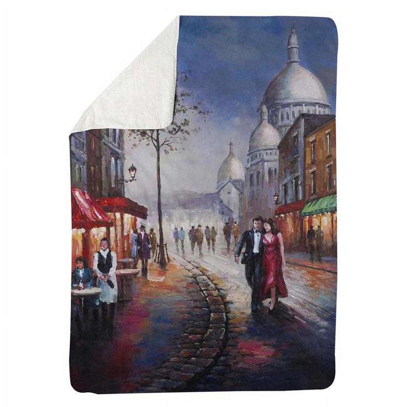 60 x 80 in. Dressed Up Couple-Sherpa Fleece Blanket
