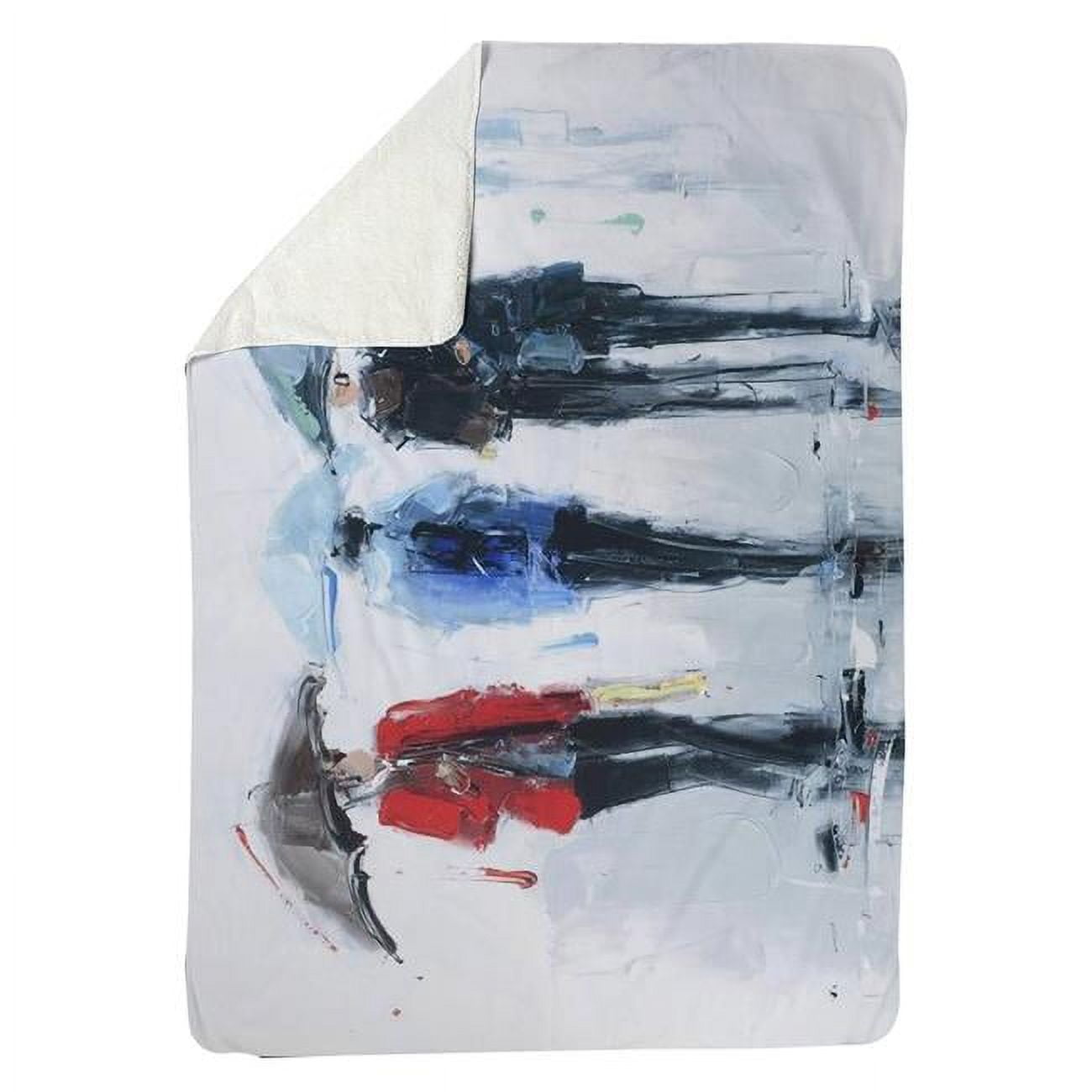 60 x 80 in. Spring Shower-Sherpa Fleece Blanket