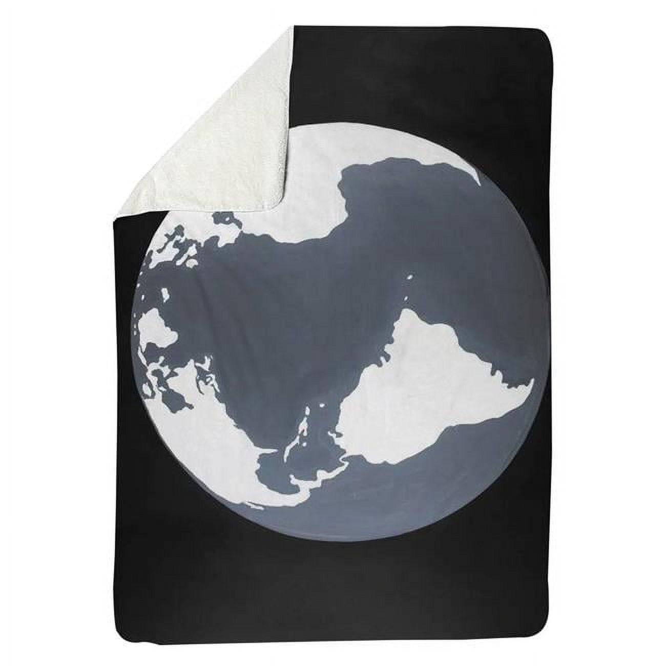 60 x 80 in. Earth Satellite View-Sherpa Fleece Blanket