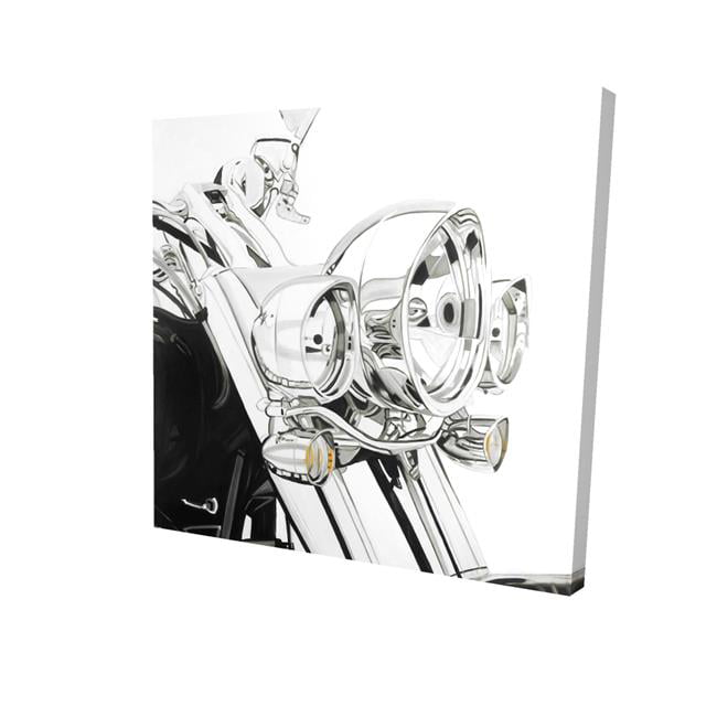 16 x 16 in. Motorcycle Light-Print on Canvas