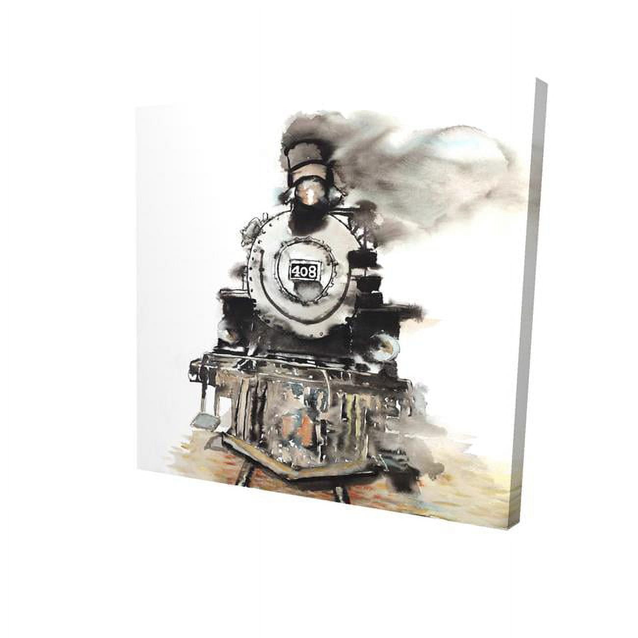 16 x 16 in. Vintage Train-Print on Canvas